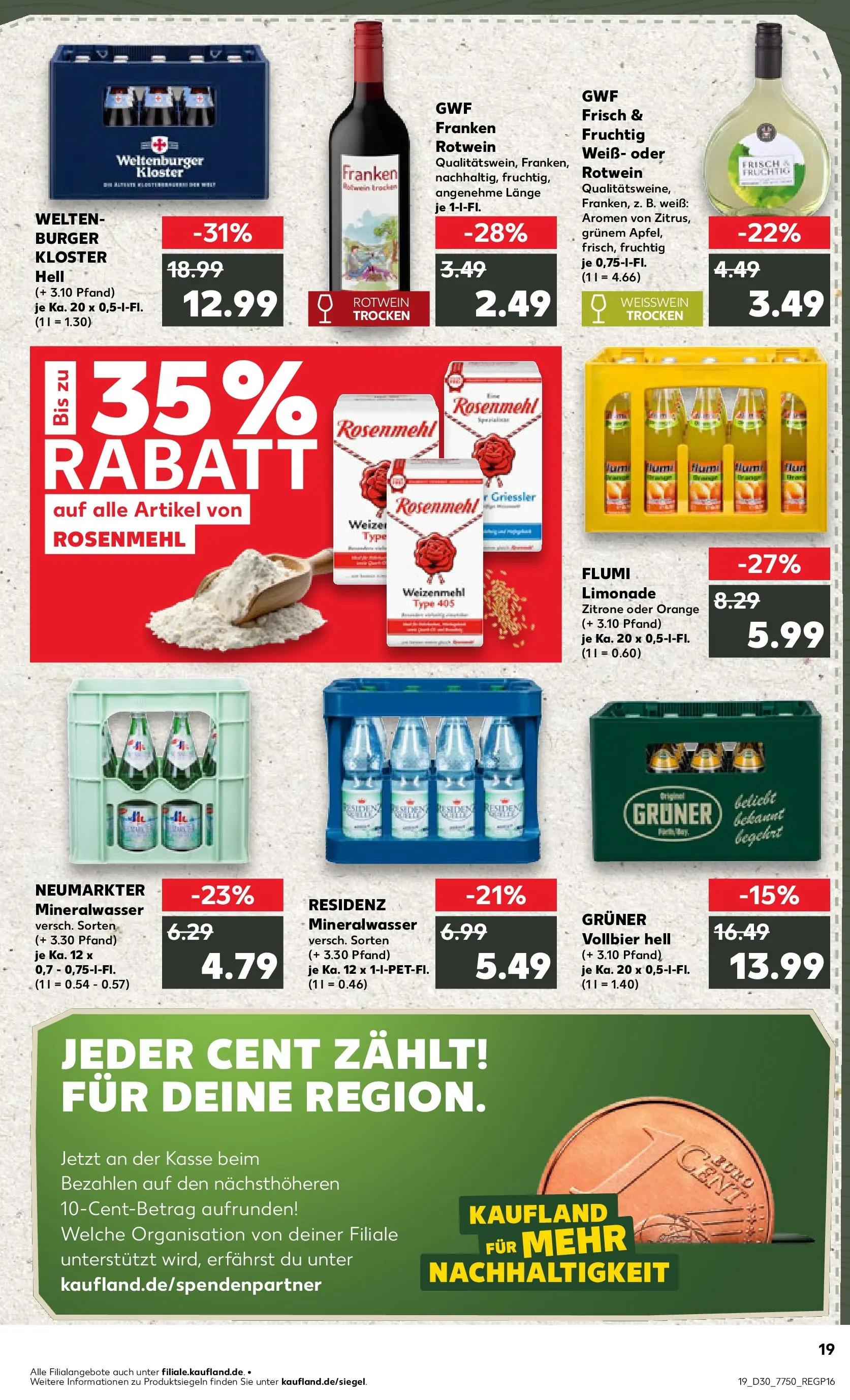 Prospekt Kaufland ab 20.07.2026 ยป Angebote und Werbung Online | Seite: 28 | Produkte: Weiรwein, Limonade, Weizenmehl, Mineralwasser Prospekt Kaufland ab 20.07.2026 ยป Angebote Online zum Blรคttern | Seite: 28 | Produkte: Weiรwein, Limonade, Weizenmehl, Mineralwasser