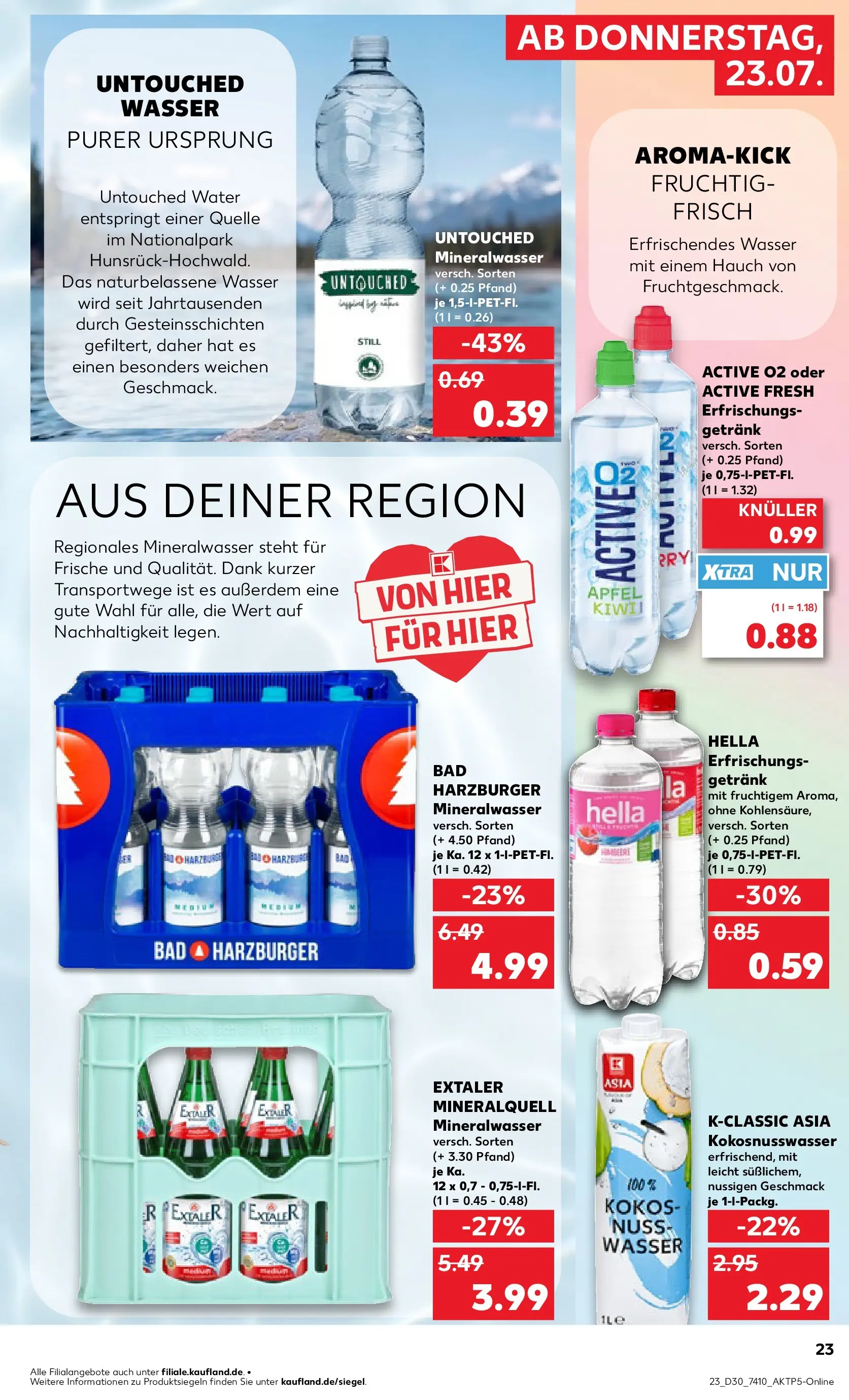 Prospekt Kaufland ab 20.07.2026 ยป Angebote und Werbung Online | Seite: 32 | Produkte: Bad, Mineralwasser, Wasser, Hella Prospekt Kaufland ab 20.07.2026 ยป Angebote Online zum Blรคttern | Seite: 32 | Produkte: Bad, Mineralwasser, Wasser, Hella