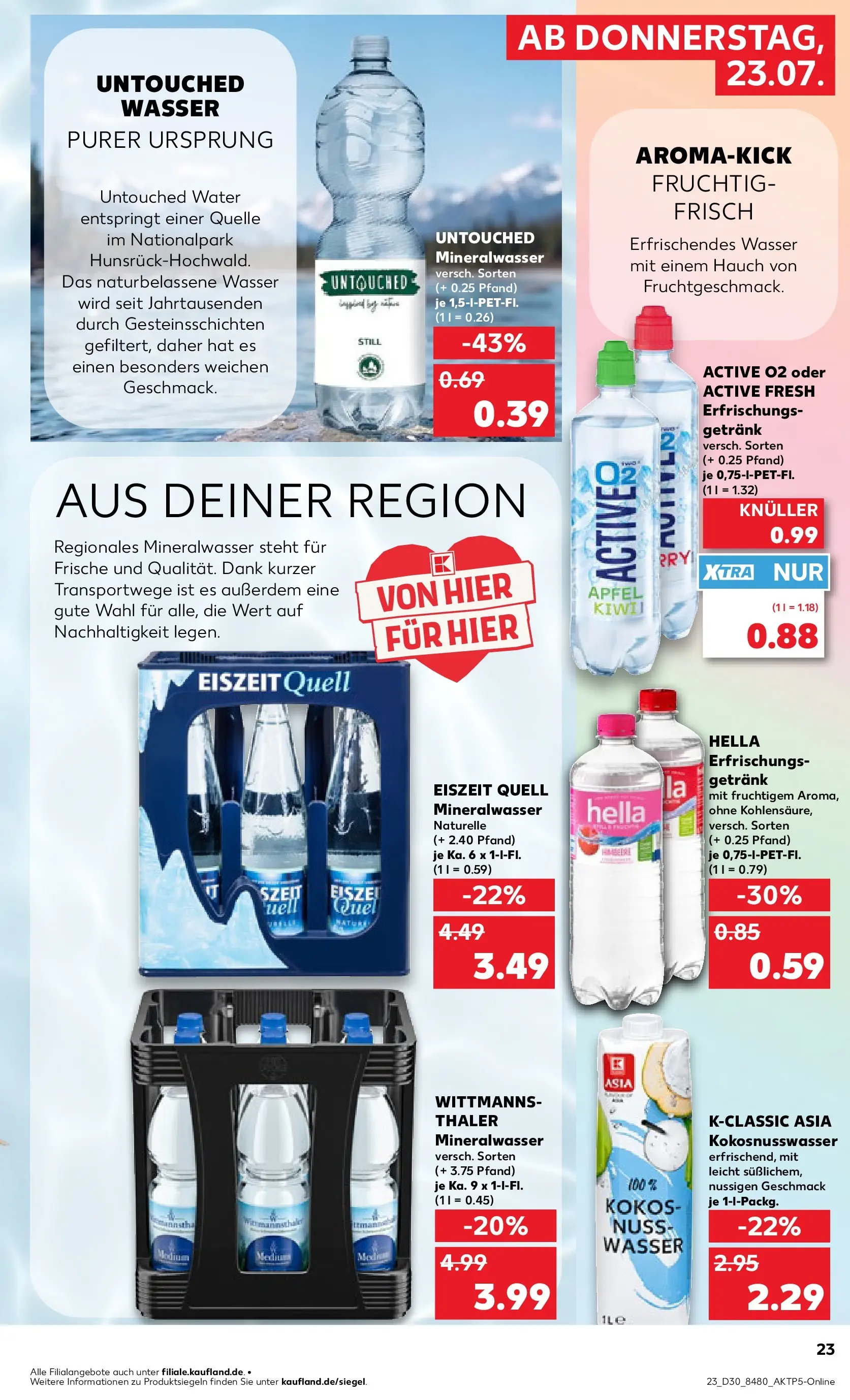 Prospekt Kaufland ab 20.07.2026 ยป Angebote und Werbung Online | Seite: 32 | Produkte: รpfel, Mineralwasser, Wasser, Hella Prospekt Kaufland ab 20.07.2026 ยป Angebote Online zum Blรคttern | Seite: 32 | Produkte: รpfel, Mineralwasser, Wasser, Hella