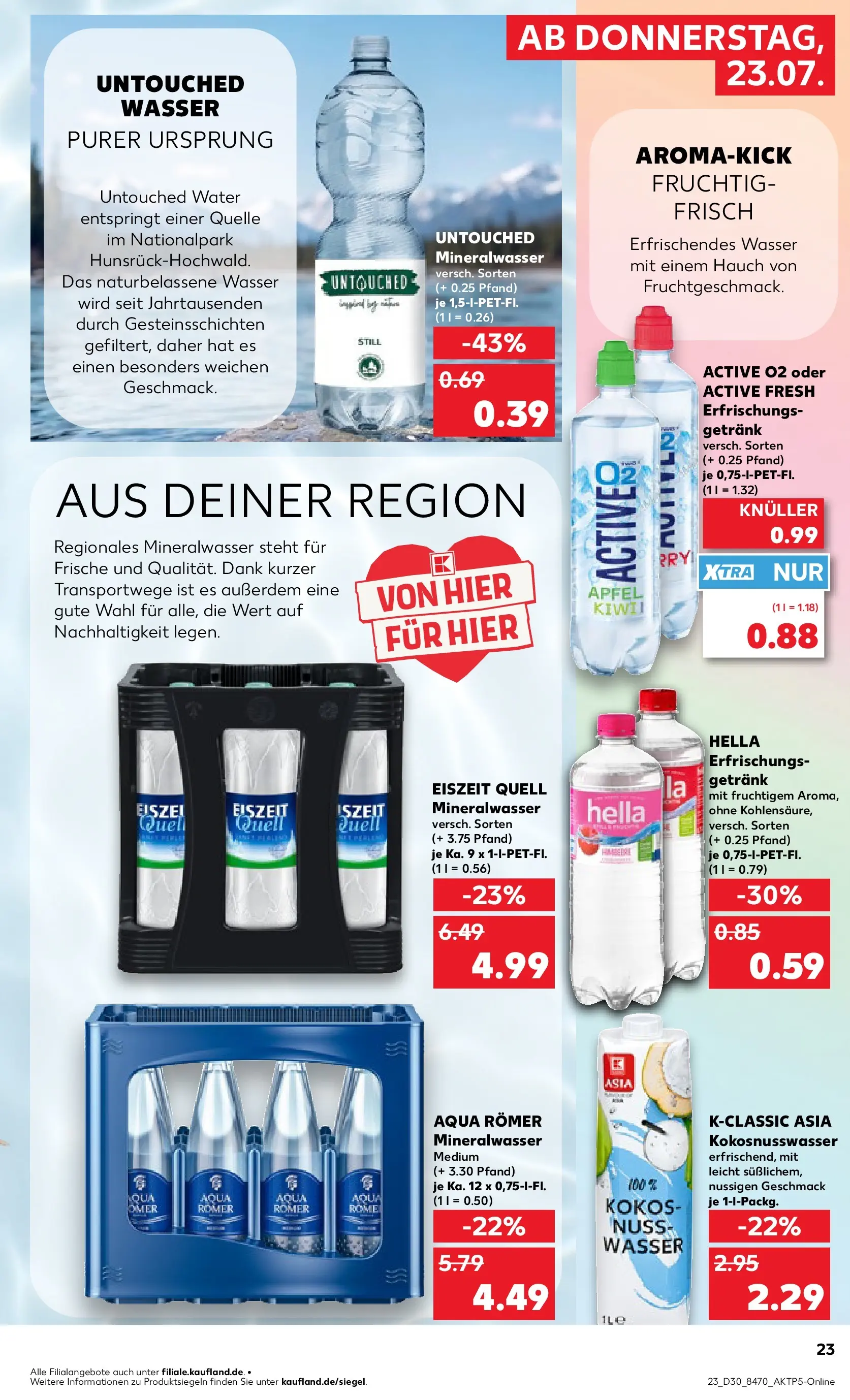 Prospekt Kaufland ab 20.07.2026 ยป Angebote und Werbung Online | Seite: 32 | Produkte: รpfel, Mineralwasser, Wasser, Hella Prospekt Kaufland ab 20.07.2026 ยป Angebote Online zum Blรคttern | Seite: 32 | Produkte: รpfel, Mineralwasser, Wasser, Hella