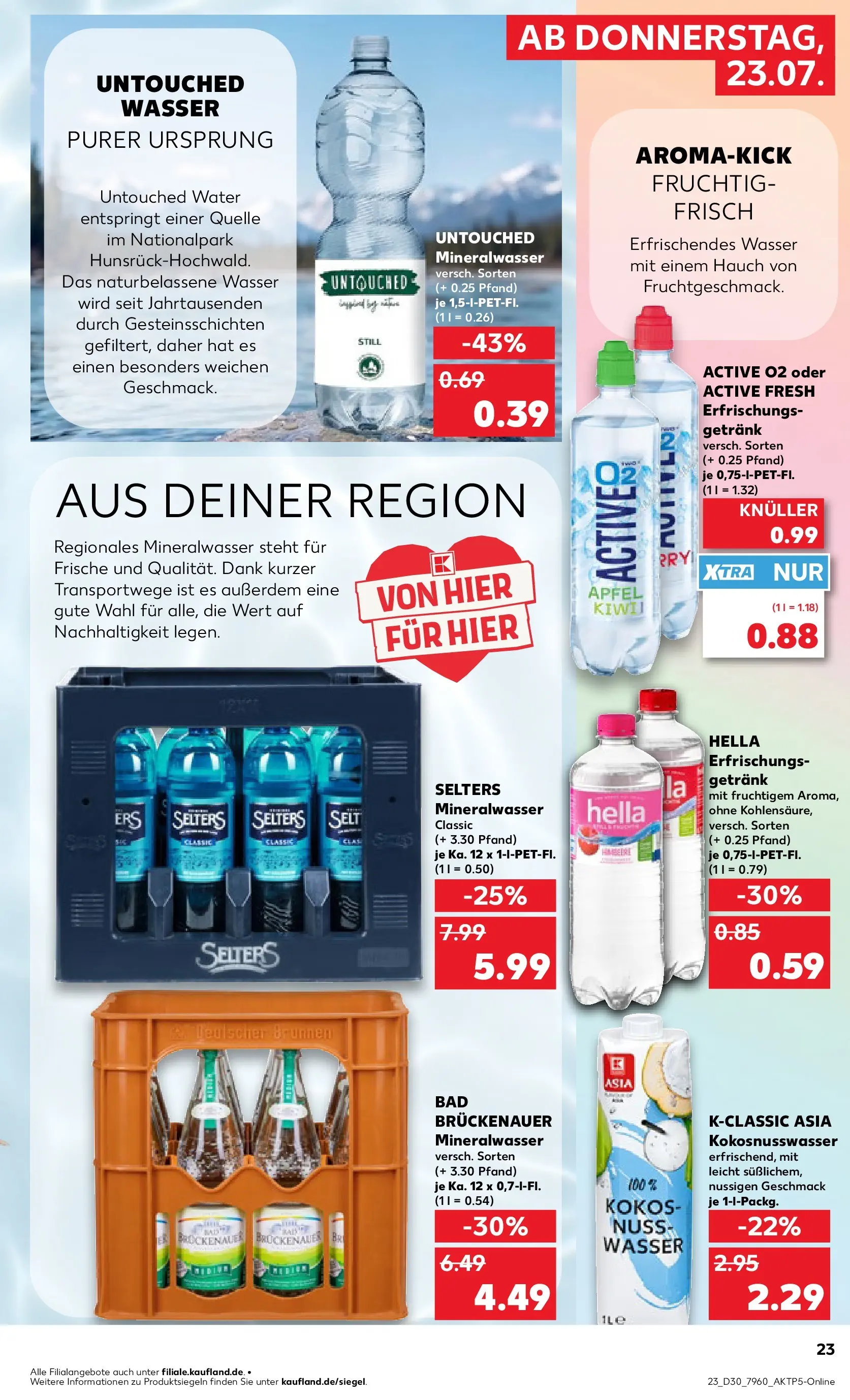 Prospekt Kaufland ab 20.07.2026 ยป Angebote und Werbung Online | Seite: 32 | Produkte: รpfel, Mineralwasser, Wasser, Hella Prospekt Kaufland ab 20.07.2026 ยป Angebote Online zum Blรคttern | Seite: 32 | Produkte: รpfel, Mineralwasser, Wasser, Hella