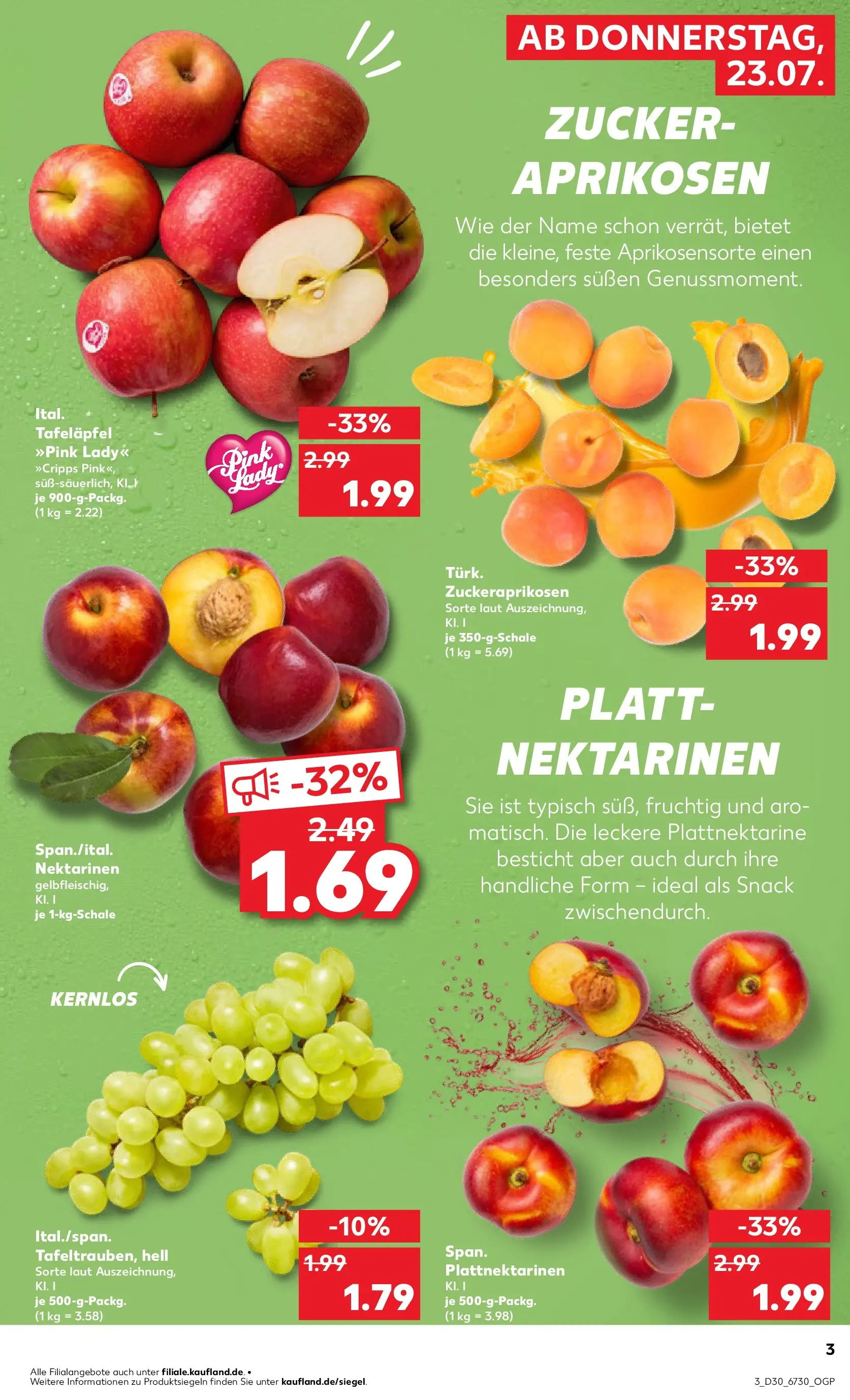 Prospekt Kaufland ab 20.07.2026 ยป Angebote und Werbung Online | Seite: 12 | Produkte: Nektarinen, Zucker Prospekt Kaufland ab 20.07.2026 ยป Angebote Online zum Blรคttern | Seite: 12 | Produkte: Nektarinen, Zucker
