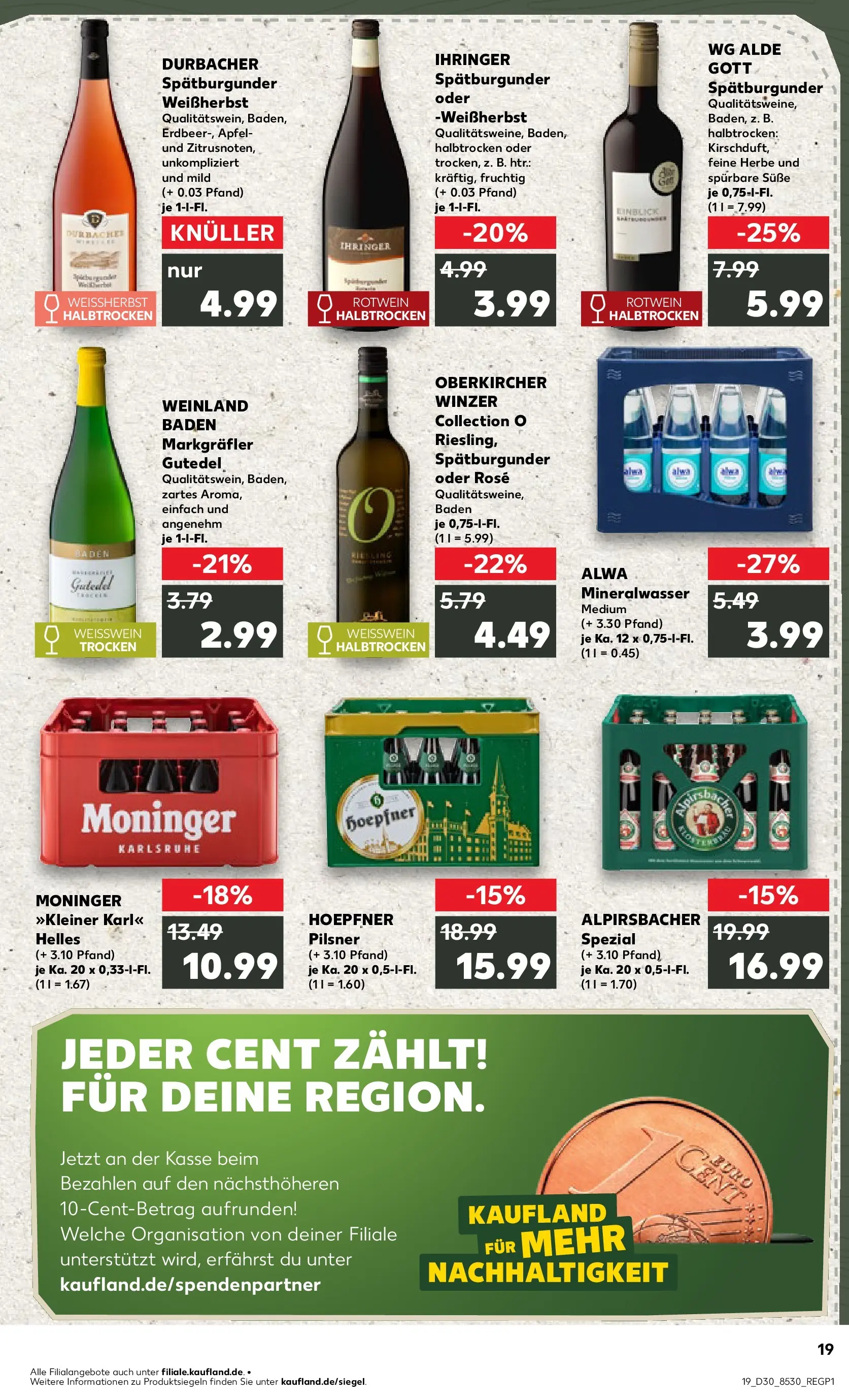 Prospekt Kaufland ab 20.07.2026 » Angebote Online zum Blättern | Seite: 24 | Produkte: Weißwein, Rotwein, Äpfel, Mineralwasser