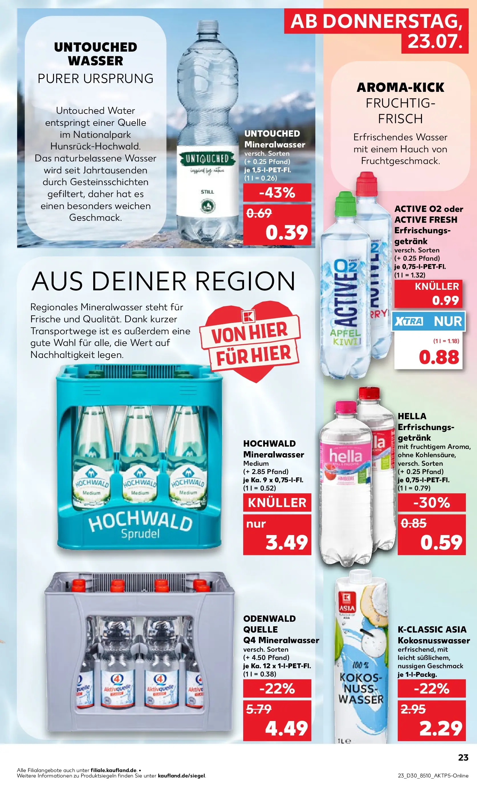 Prospekt Kaufland ab 20.07.2026 » Angebote Online zum Blättern | Seite: 28 | Produkte: Äpfel, Mineralwasser, Wasser, Hella