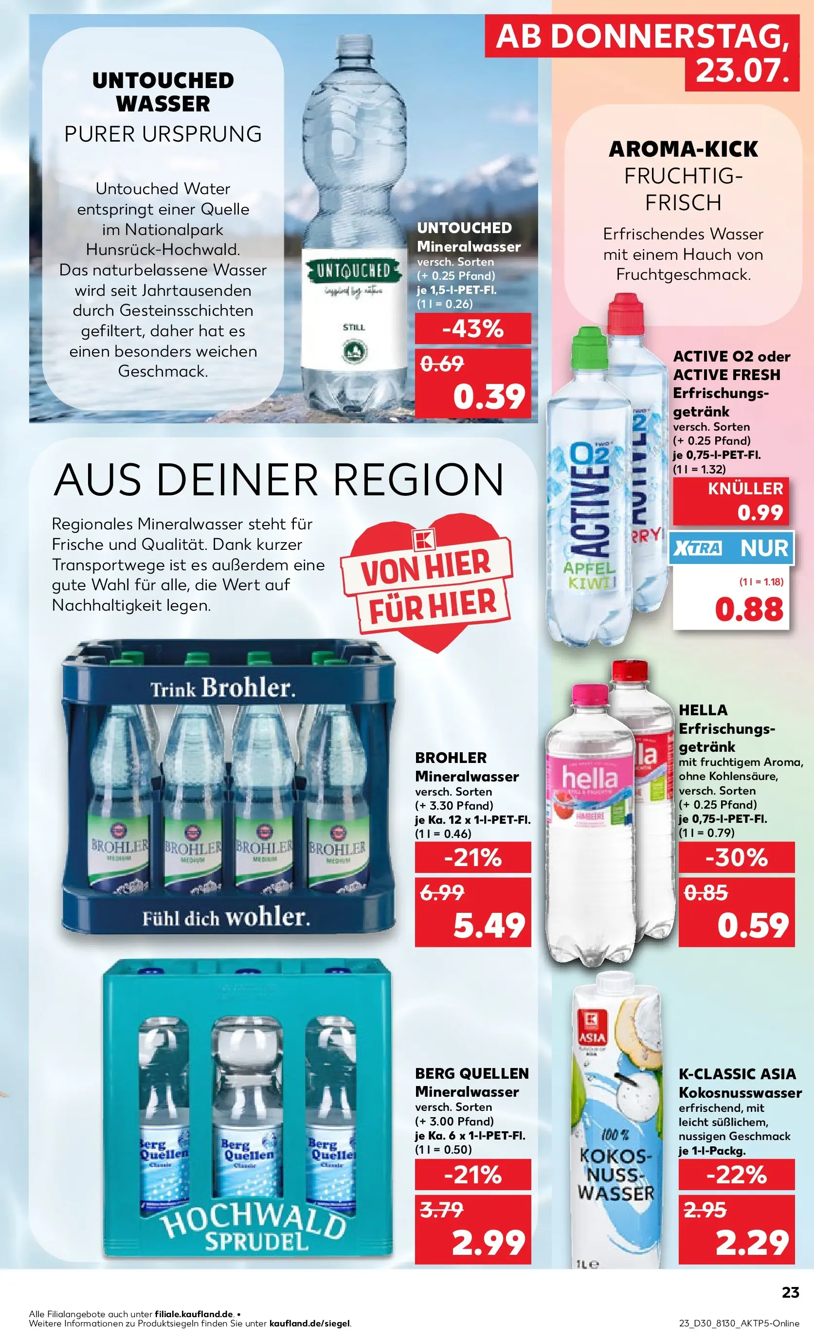 Prospekt Kaufland ab 20.07.2026 ยป Angebote und Werbung Online | Seite: 32 | Produkte: รpfel, Mineralwasser, Wasser, Hella Prospekt Kaufland ab 20.07.2026 ยป Angebote Online zum Blรคttern | Seite: 32 | Produkte: รpfel, Mineralwasser, Wasser, Hella