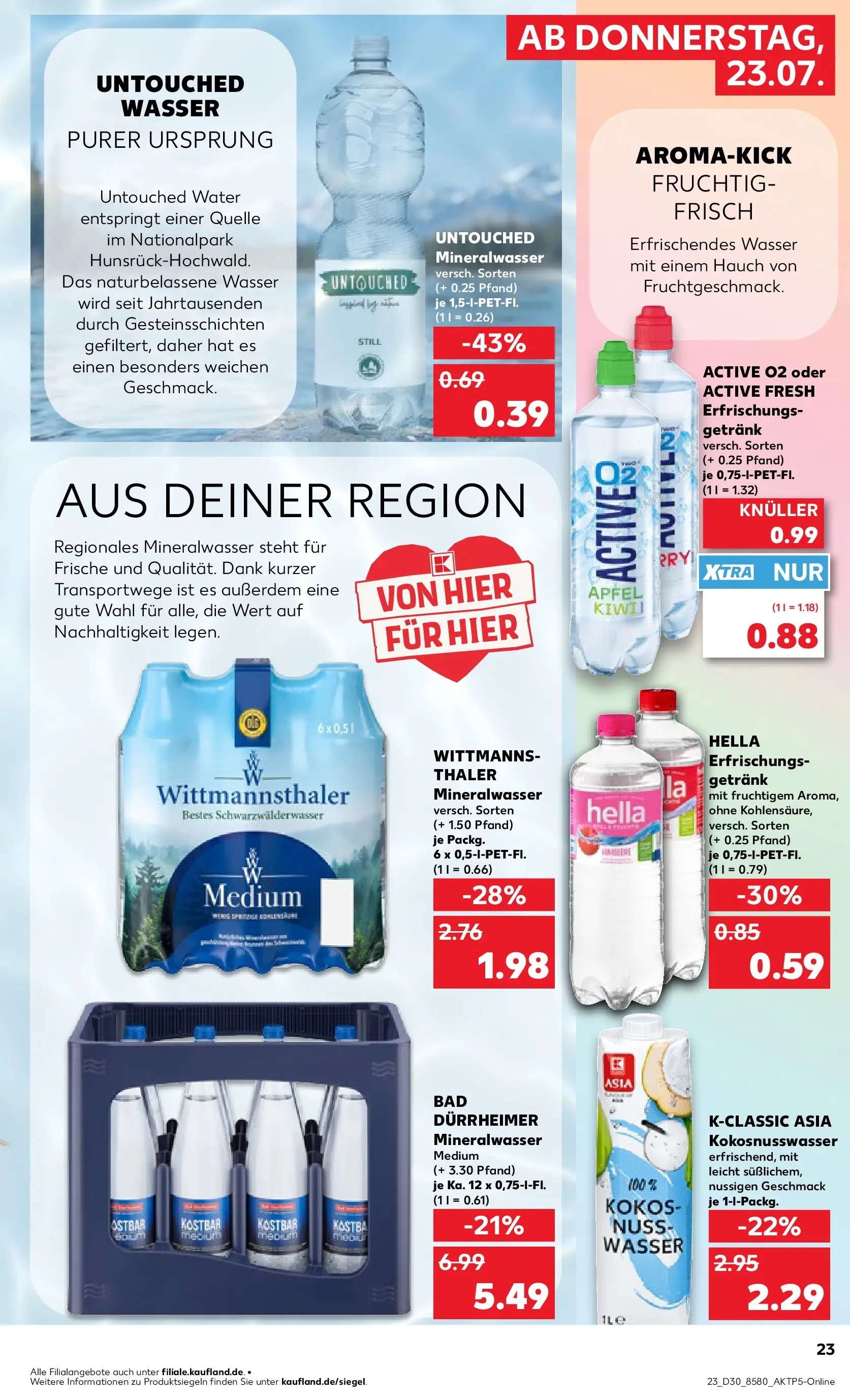 Prospekt Kaufland ab 20.07.2026 » Angebote Online zum Blättern | Seite: 28 | Produkte: Äpfel, Mineralwasser, Wasser, Hella