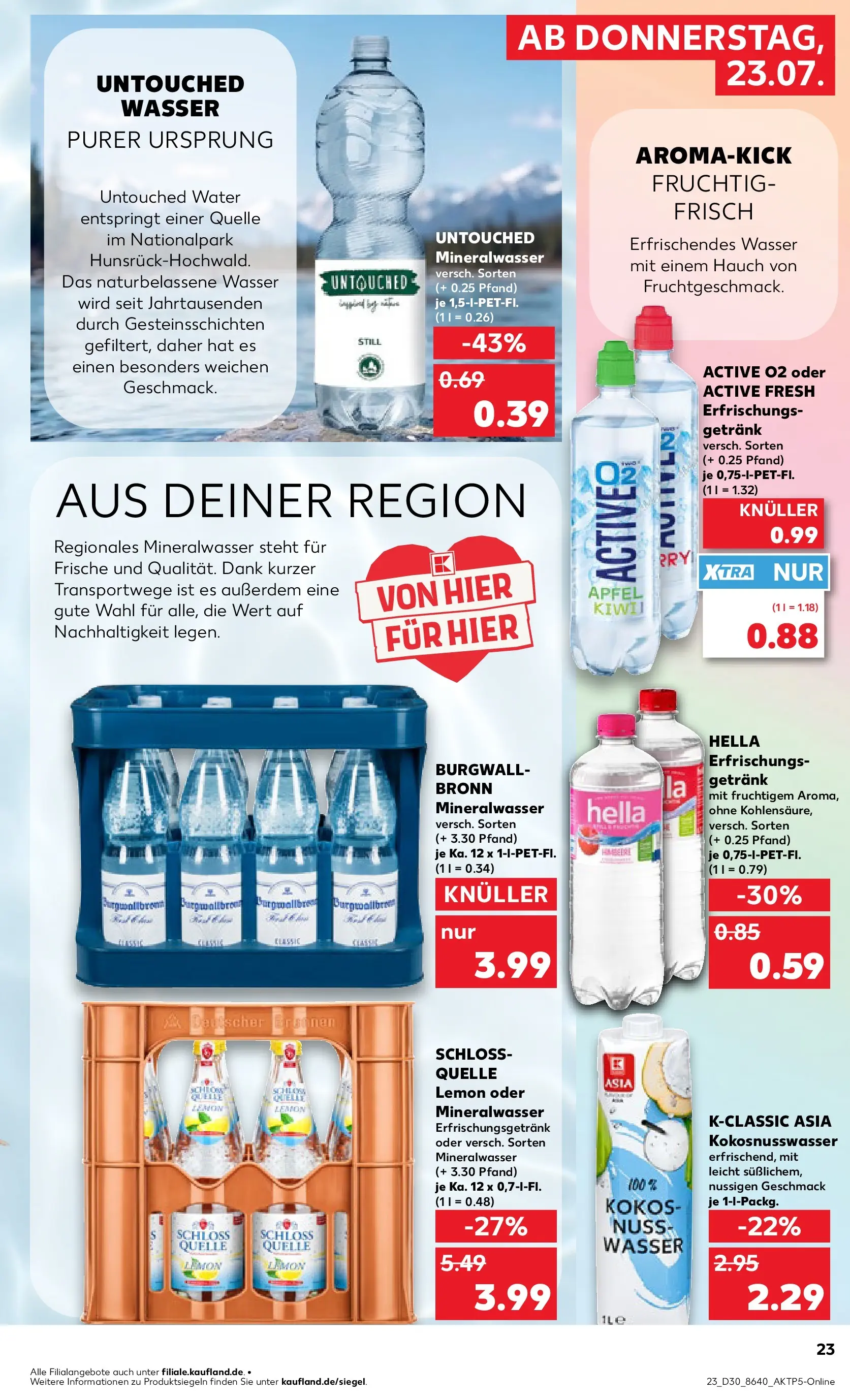 Prospekt Kaufland ab 20.07.2026 ยป Angebote und Werbung Online | Seite: 32 | Produkte: รpfel, Mineralwasser, Wasser, Hella Prospekt Kaufland ab 20.07.2026 ยป Angebote Online zum Blรคttern | Seite: 32 | Produkte: รpfel, Mineralwasser, Wasser, Hella