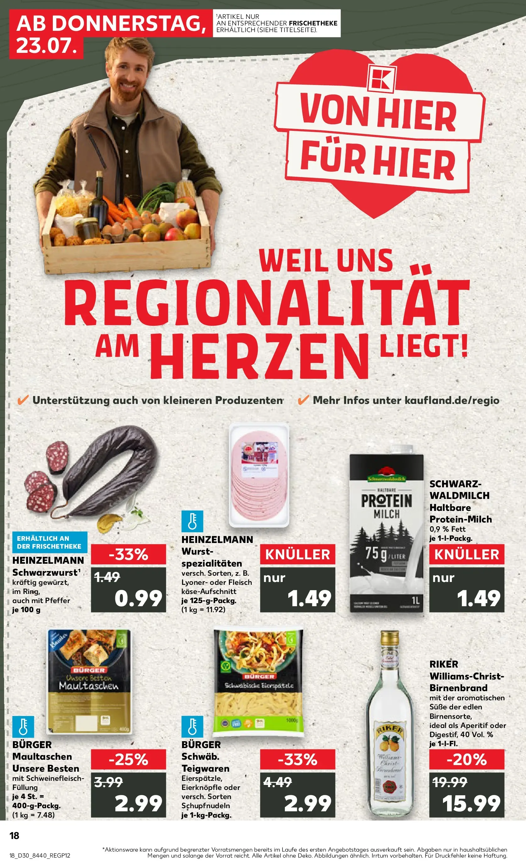 Prospekt Kaufland ab 20.07.2026 ยป Angebote und Werbung Online | Seite: 27 | Produkte: Burger, Wurst, Schweinefleisch, Maultaschen Prospekt Kaufland ab 20.07.2026 ยป Angebote Online zum Blรคttern | Seite: 27 | Produkte: Burger, Wurst, Schweinefleisch, Maultaschen