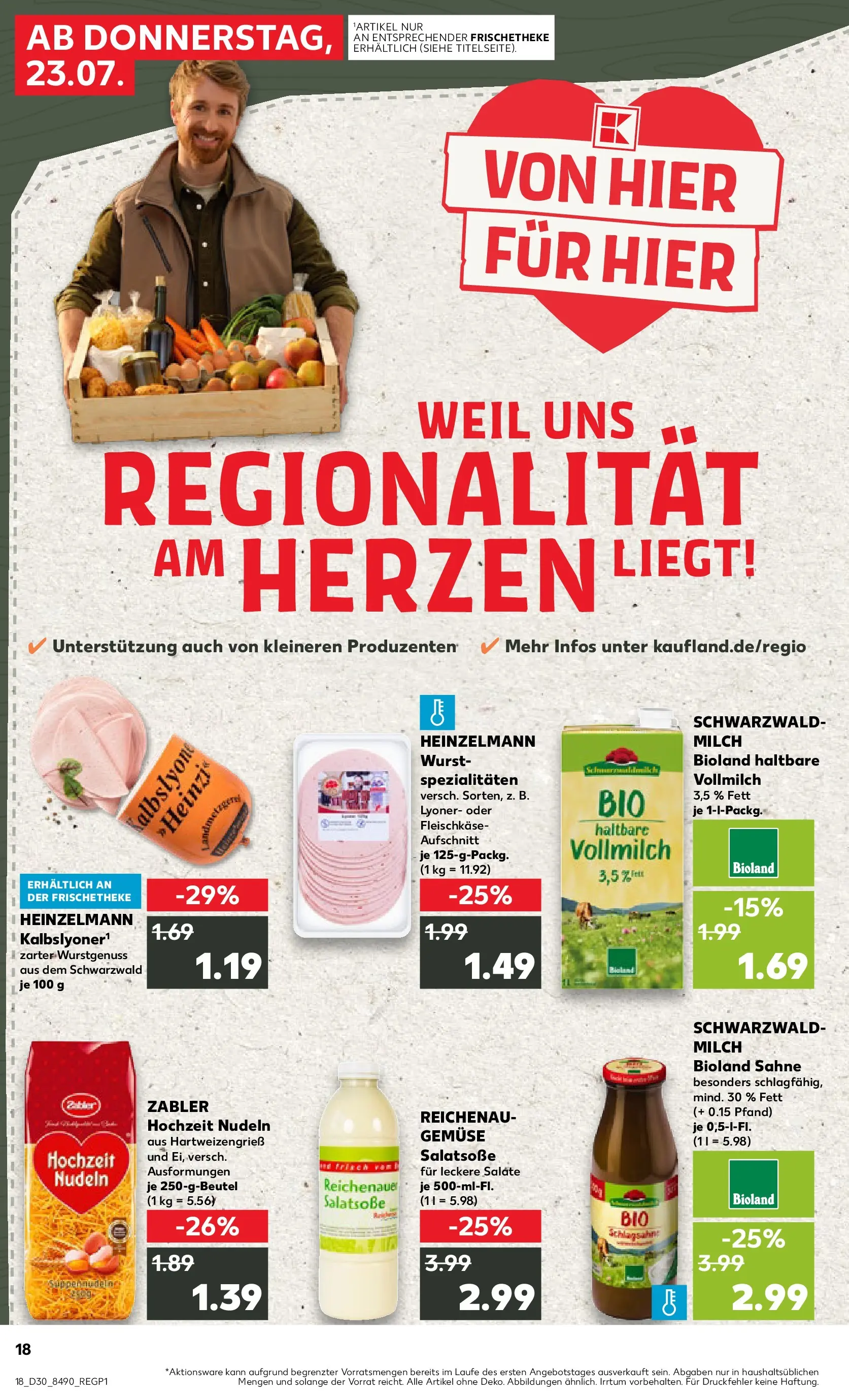 Prospekt Kaufland ab 20.07.2026 ยป Angebote und Werbung Online | Seite: 27 | Produkte: Schlagsahne, Milch, Nudeln, Sahne Prospekt Kaufland ab 20.07.2026 ยป Angebote Online zum Blรคttern | Seite: 27 | Produkte: Schlagsahne, Milch, Nudeln, Sahne