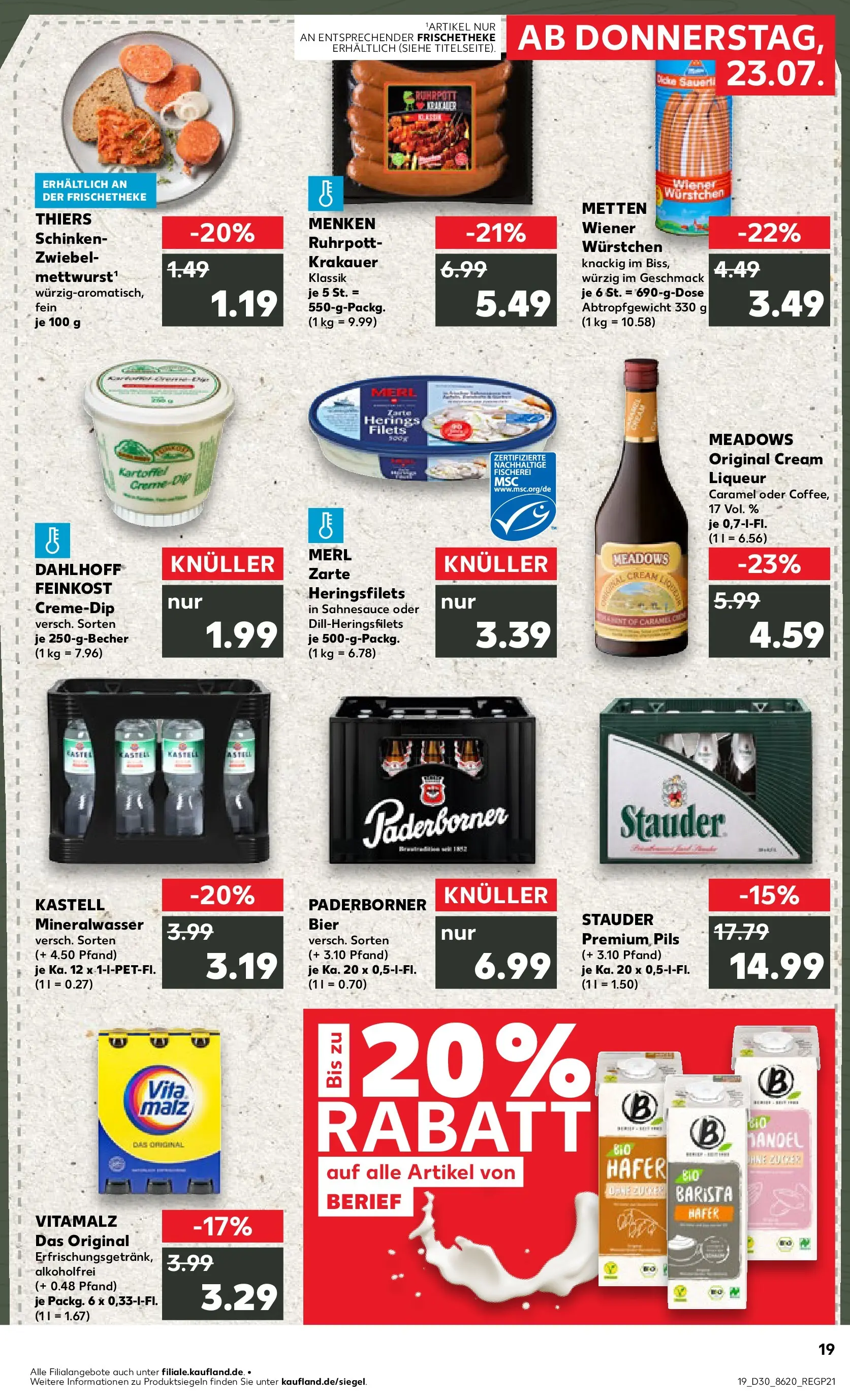 Prospekt Kaufland ab 20.07.2026 ยป Angebote und Werbung Online | Seite: 28 | Produkte: Bier, Pils, Mineralwasser, Schinken Prospekt Kaufland ab 20.07.2026 ยป Angebote Online zum Blรคttern | Seite: 28 | Produkte: Bier, Pils, Mineralwasser, Schinken