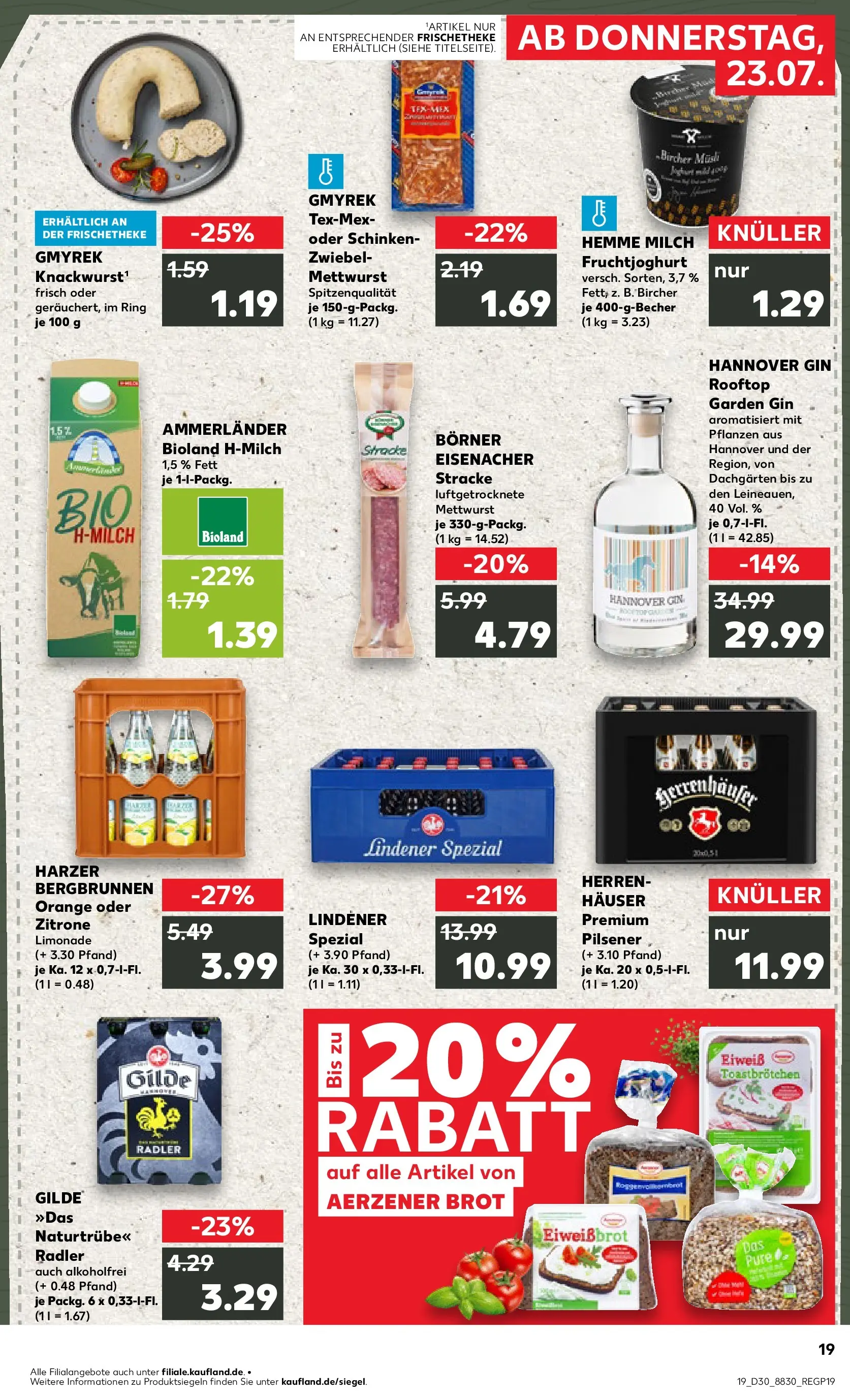 Prospekt Kaufland ab 20.07.2026 ยป Angebote und Werbung Online | Seite: 28 | Produkte: Milch, Fruchtjoghurt, Radler, Brot Prospekt Kaufland ab 20.07.2026 ยป Angebote Online zum Blรคttern | Seite: 28 | Produkte: Milch, Fruchtjoghurt, Radler, Brot