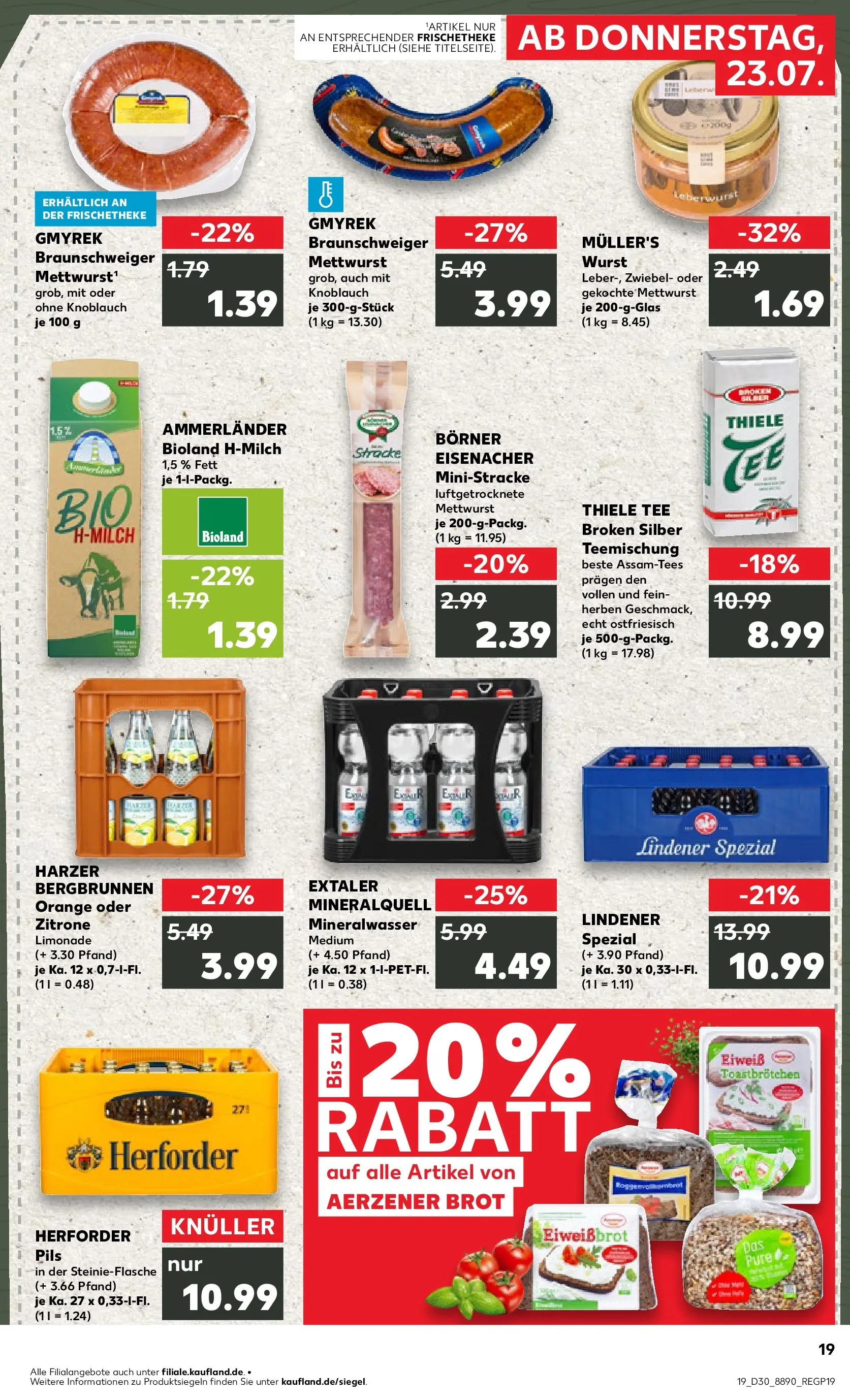 Prospekt Kaufland ab 20.07.2026 ยป Angebote und Werbung Online | Seite: 28 | Produkte: Pils, Mineralwasser, Knoblauch, Brot Prospekt Kaufland ab 20.07.2026 ยป Angebote Online zum Blรคttern | Seite: 28 | Produkte: Pils, Mineralwasser, Knoblauch, Brot