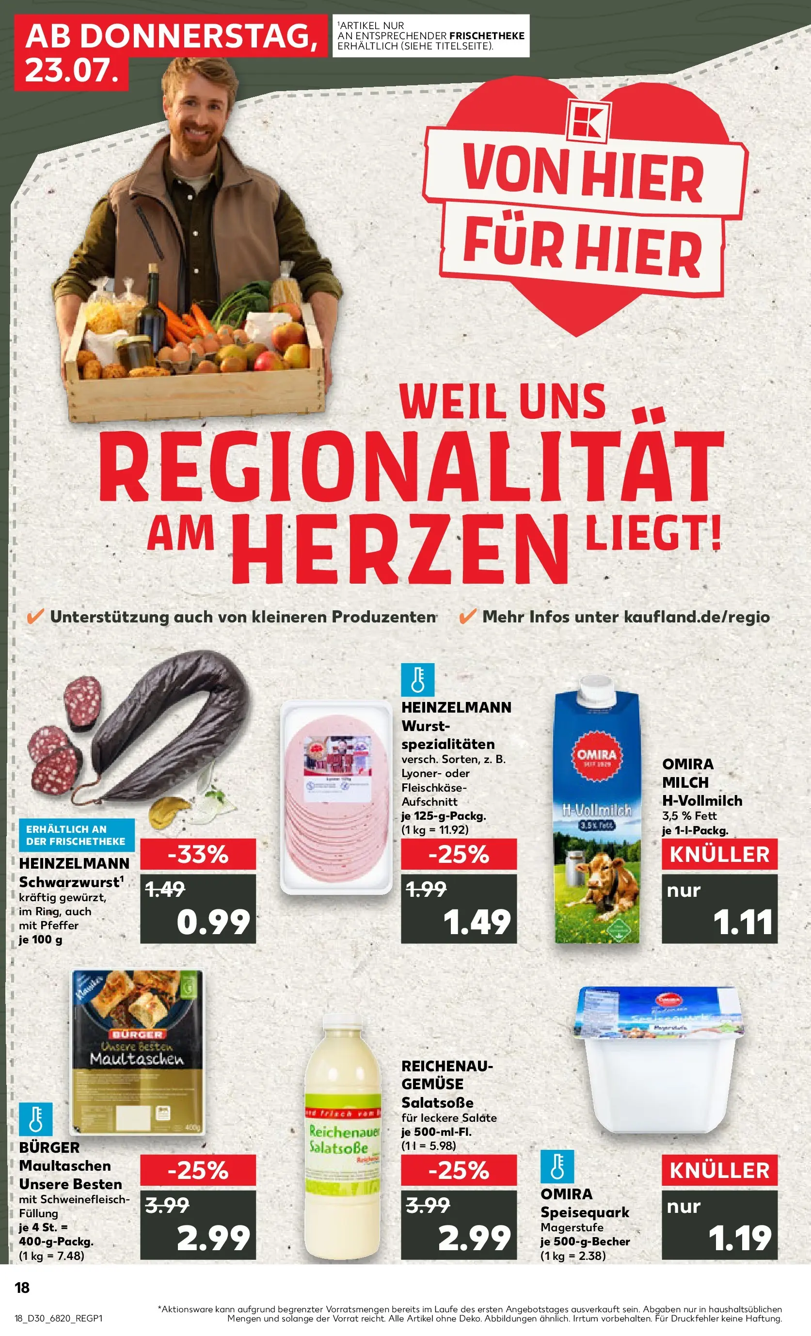 Prospekt Kaufland ab 20.07.2026 ยป Angebote und Werbung Online | Seite: 27 | Produkte: Burger, Pfeffer, Wurst, Speisequark Prospekt Kaufland ab 20.07.2026 ยป Angebote Online zum Blรคttern | Seite: 27 | Produkte: Burger, Pfeffer, Wurst, Speisequark