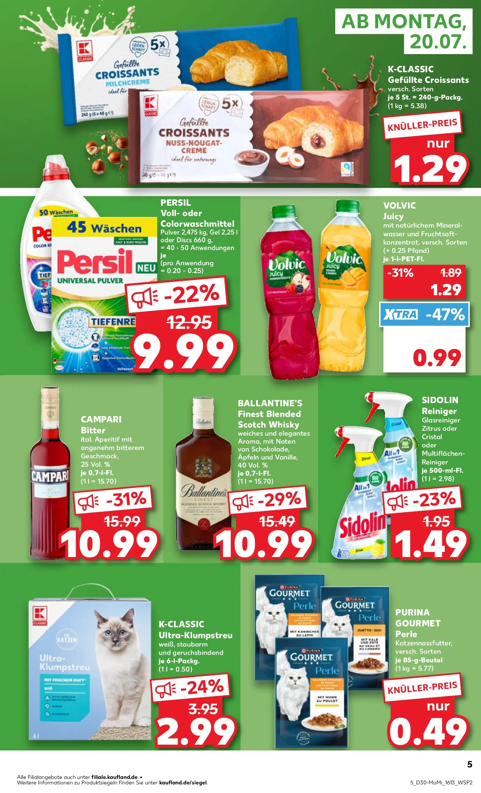 Prospekt Kaufland ab 20.07.2026 ยป Angebote und Werbung Online | Seite: 5 | Produkte: Kaninchen, Creme, Fruchtsaft, Persil Prospekt Kaufland ab 20.07.2026 ยป Angebote Online zum Blรคttern | Seite: 5 | Produkte: Kaninchen, Creme, Fruchtsaft, Persil