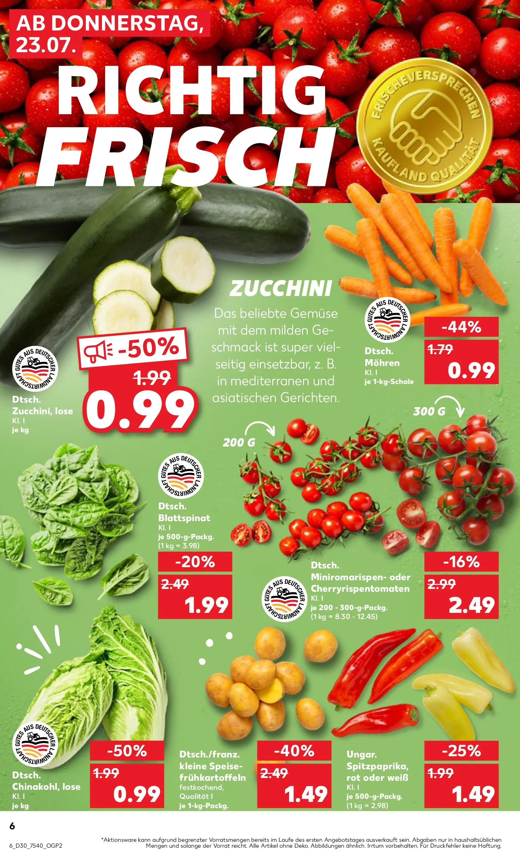 Prospekt Kaufland ab 20.07.2026 ยป Angebote und Werbung Online | Seite: 15 | Produkte: Mohren, Gemรผse, Zucchini Prospekt Kaufland ab 20.07.2026 ยป Angebote Online zum Blรคttern | Seite: 15 | Produkte: Mohren, Gemรผse, Zucchini