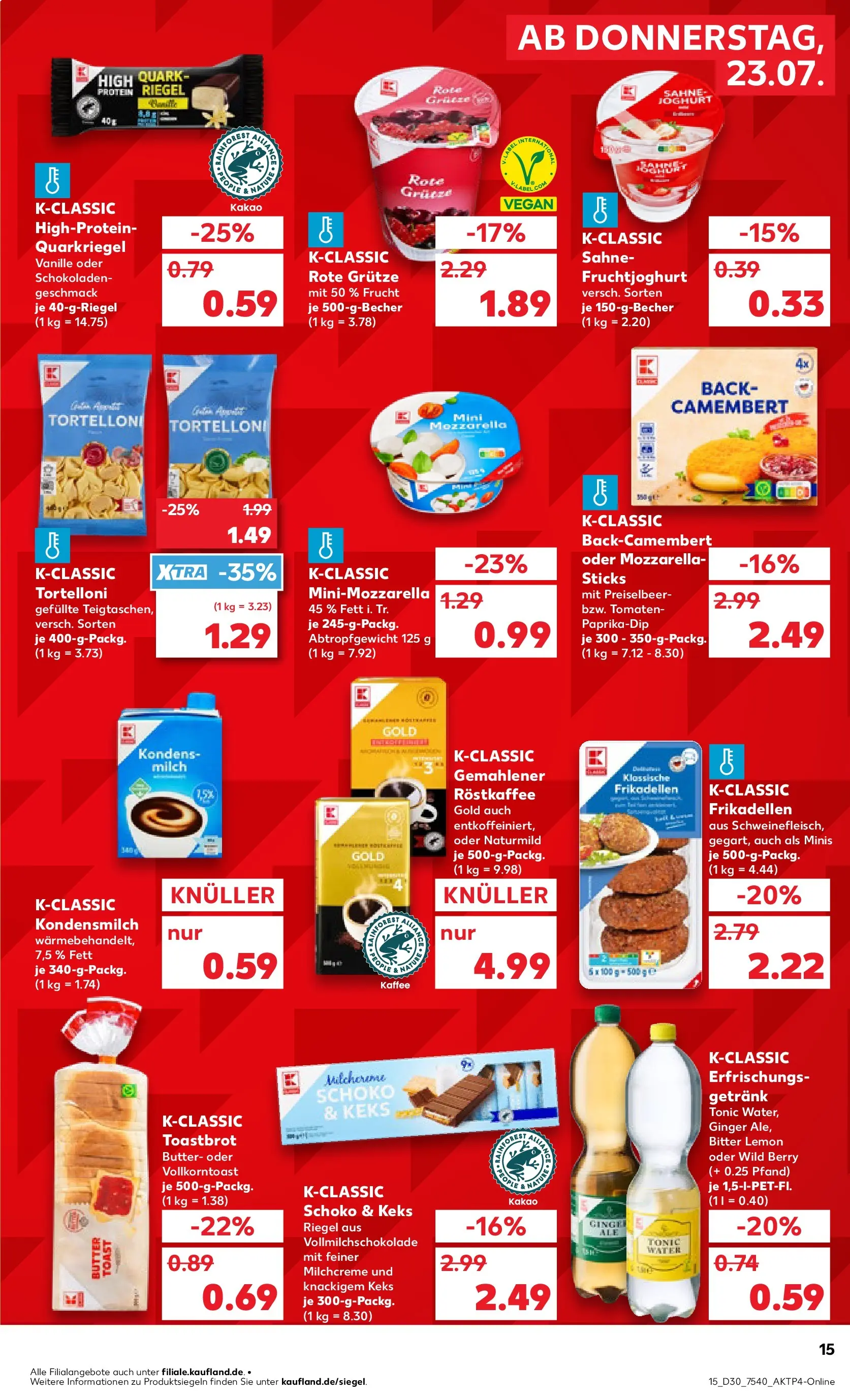 Prospekt Kaufland ab 20.07.2026 ยป Angebote und Werbung Online | Seite: 24 | Produkte: Quark, Butter, Schweinefleisch, Sahne Prospekt Kaufland ab 20.07.2026 ยป Angebote Online zum Blรคttern | Seite: 24 | Produkte: Quark, Butter, Schweinefleisch, Sahne