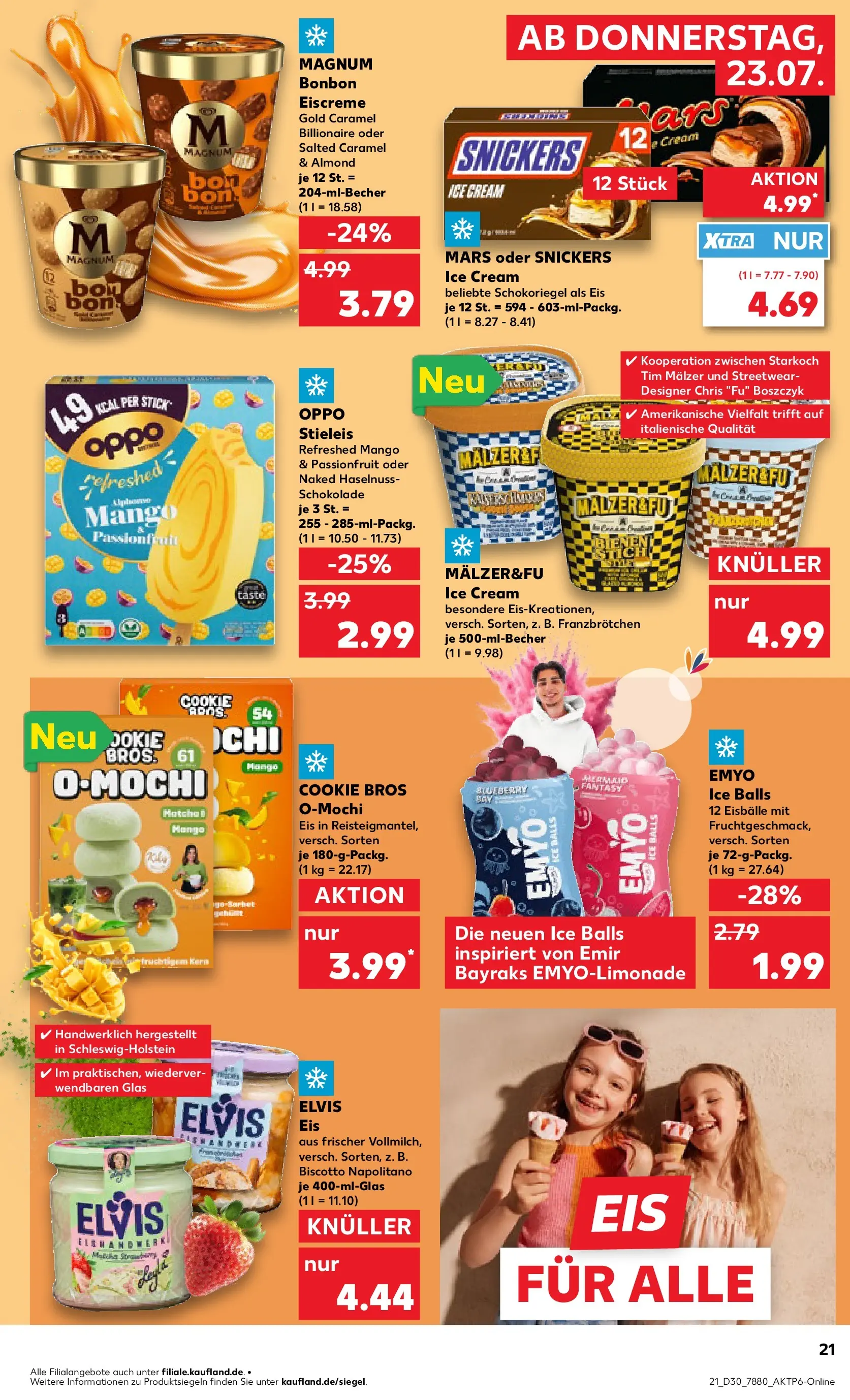 Prospekt Kaufland ab 20.07.2026 ยป Angebote und Werbung Online | Seite: 30 | Produkte: Schokolade, Mars, Mango, Eis Prospekt Kaufland ab 20.07.2026 ยป Angebote Online zum Blรคttern | Seite: 30 | Produkte: Schokolade, Mars, Mango, Eis