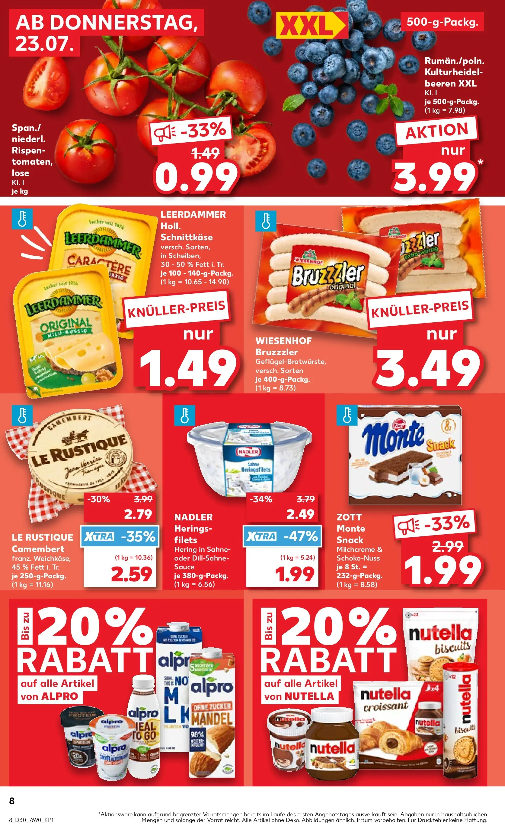 Prospekt Kaufland ab 20.07.2026 ยป Angebote und Werbung Online | Seite: 17 | Produkte: Leerdammer, Alpro, Zucker, Sahne Prospekt Kaufland ab 20.07.2026 ยป Angebote Online zum Blรคttern | Seite: 17 | Produkte: Leerdammer, Alpro, Zucker, Sahne