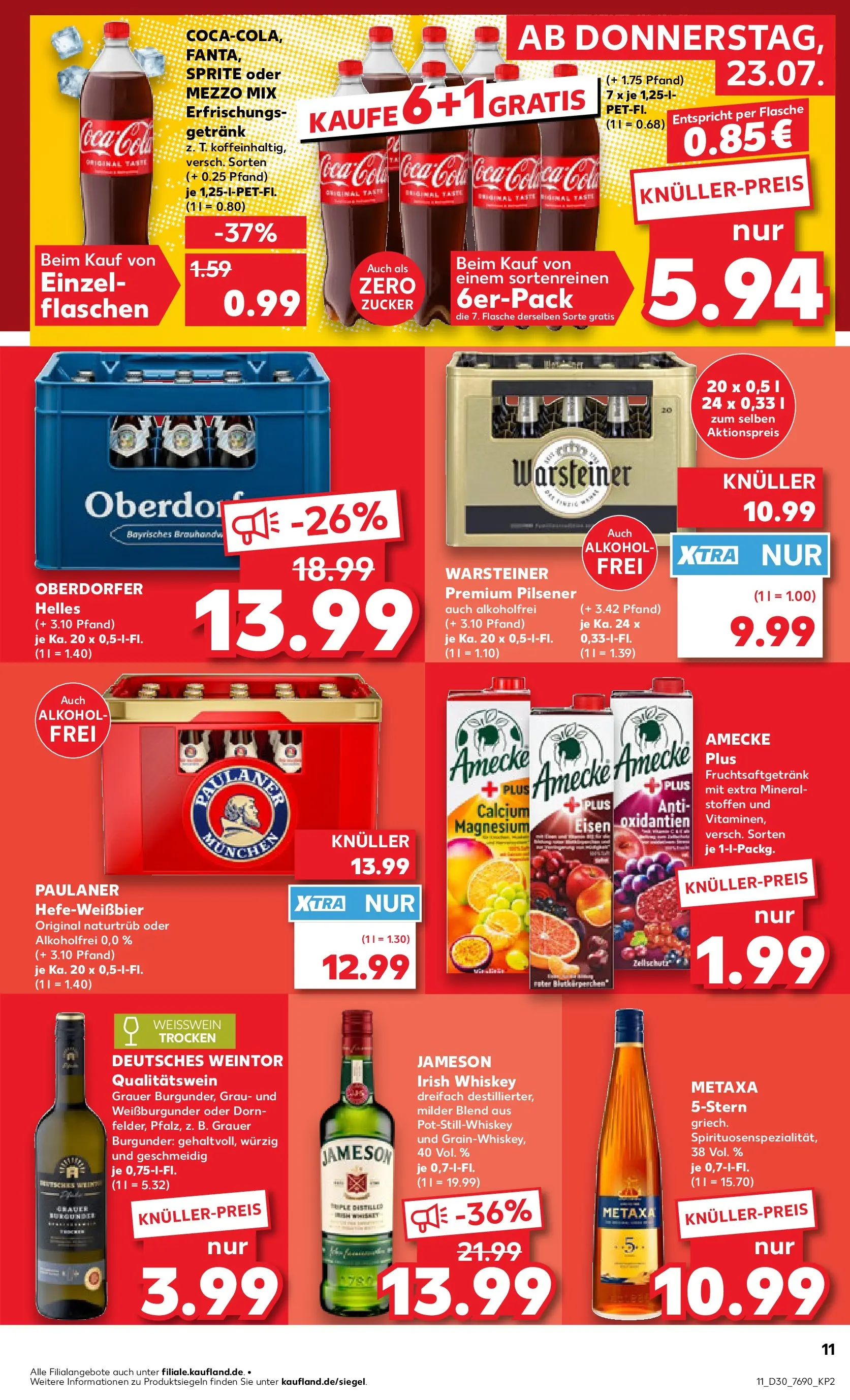 Prospekt Kaufland ab 20.07.2026 ยป Angebote und Werbung Online | Seite: 20 | Produkte: Mezzo mix, Cola, Metaxa, Zucker Prospekt Kaufland ab 20.07.2026 ยป Angebote Online zum Blรคttern | Seite: 20 | Produkte: Mezzo mix, Cola, Metaxa, Zucker