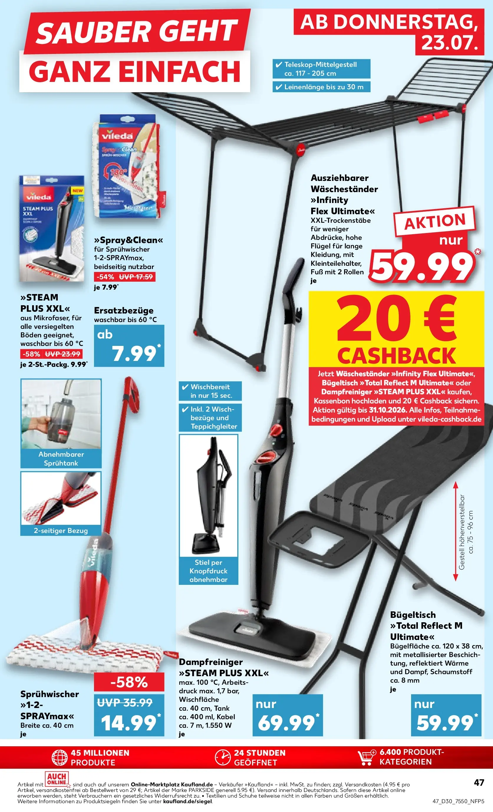Prospekt Kaufland ab 20.07.2026 ยป Angebote und Werbung Online | Seite: 56 | Produkte: Kabel, Waschestander Prospekt Kaufland ab 20.07.2026 ยป Angebote Online zum Blรคttern | Seite: 56 | Produkte: Kabel, Waschestander