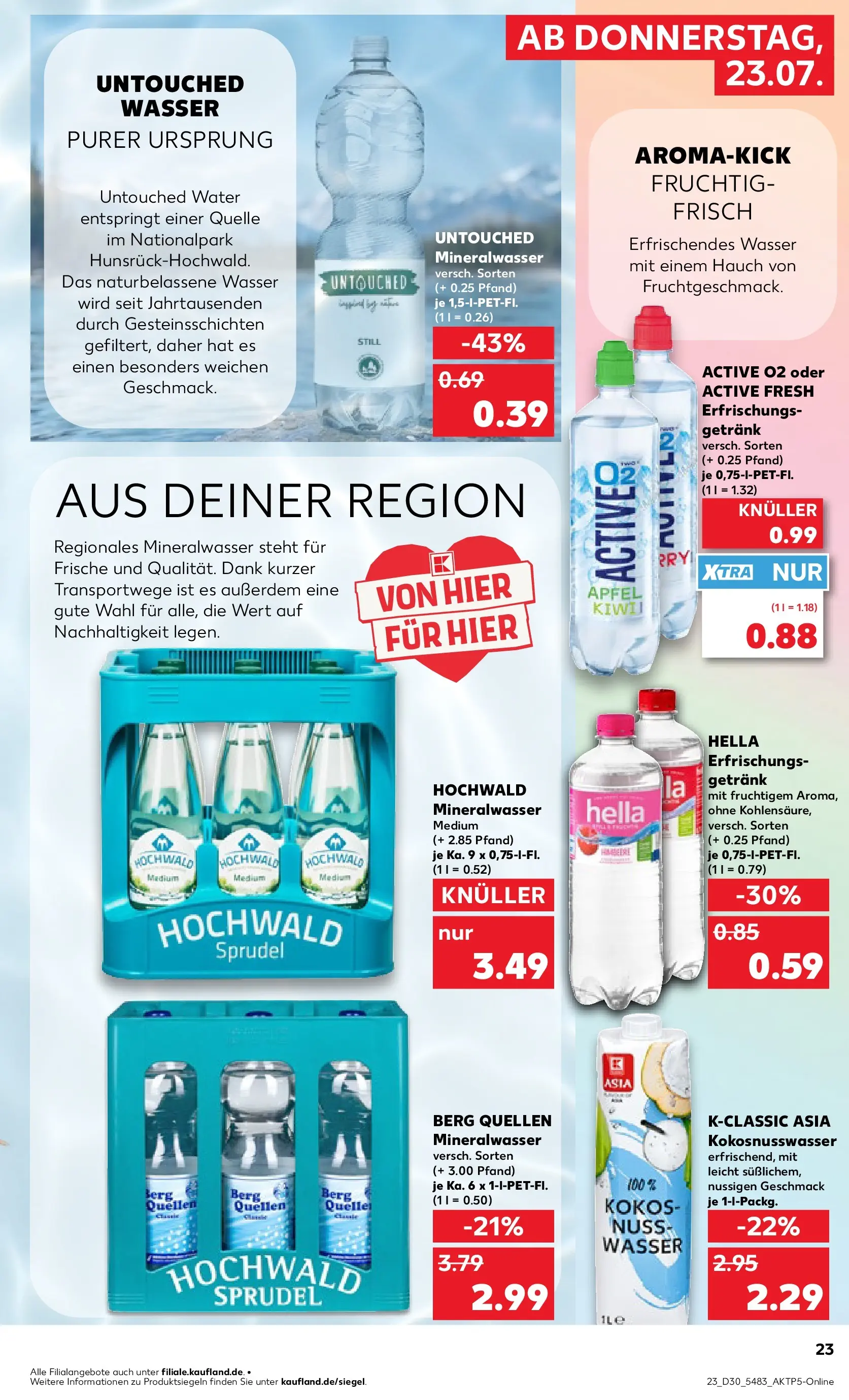 Prospekt Kaufland ab 20.07.2026 ยป Angebote und Werbung Online | Seite: 32 | Produkte: รpfel, Mineralwasser, Wasser, Hella Prospekt Kaufland ab 20.07.2026 ยป Angebote Online zum Blรคttern | Seite: 32 | Produkte: รpfel, Mineralwasser, Wasser, Hella