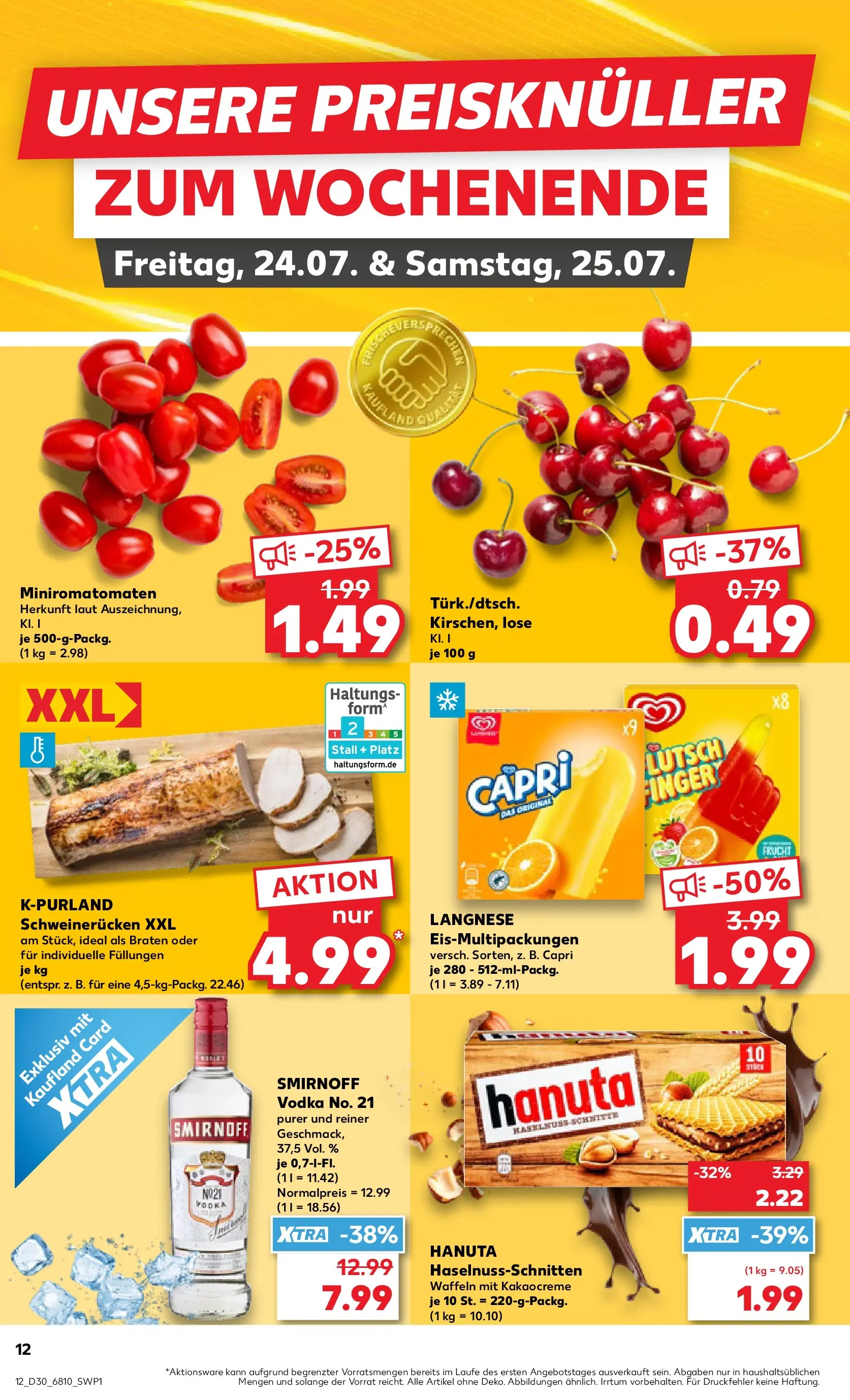 Prospekt Kaufland ab 20.07.2026 » Angebote Online zum Blättern | Seite: 17 | Produkte: Waffeln, Smirnoff, Schweinerucken, Vodka