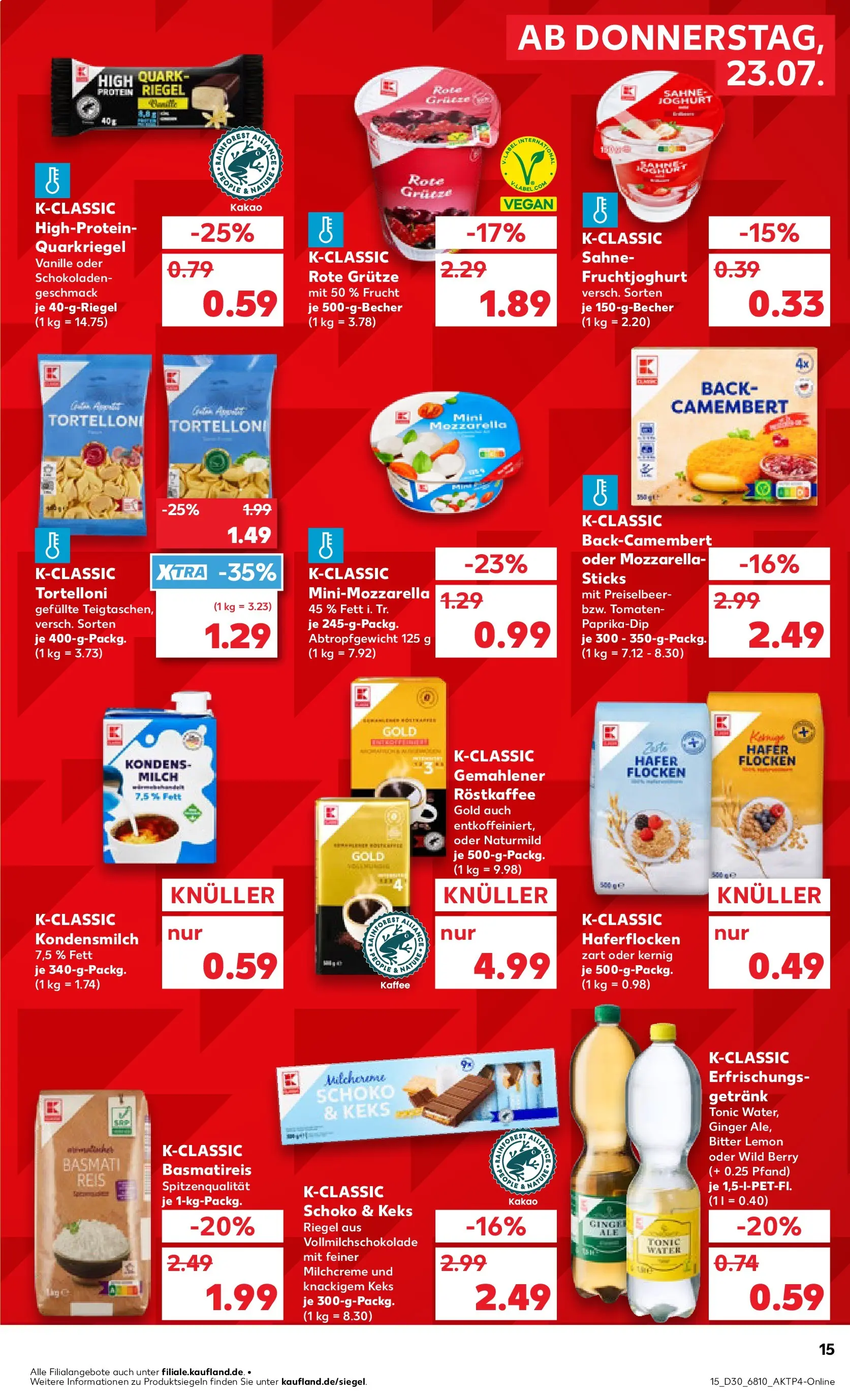 Prospekt Kaufland ab 20.07.2026 » Angebote Online zum Blättern | Seite: 20 | Produkte: Quark, Milch, Kaffee, Sahne