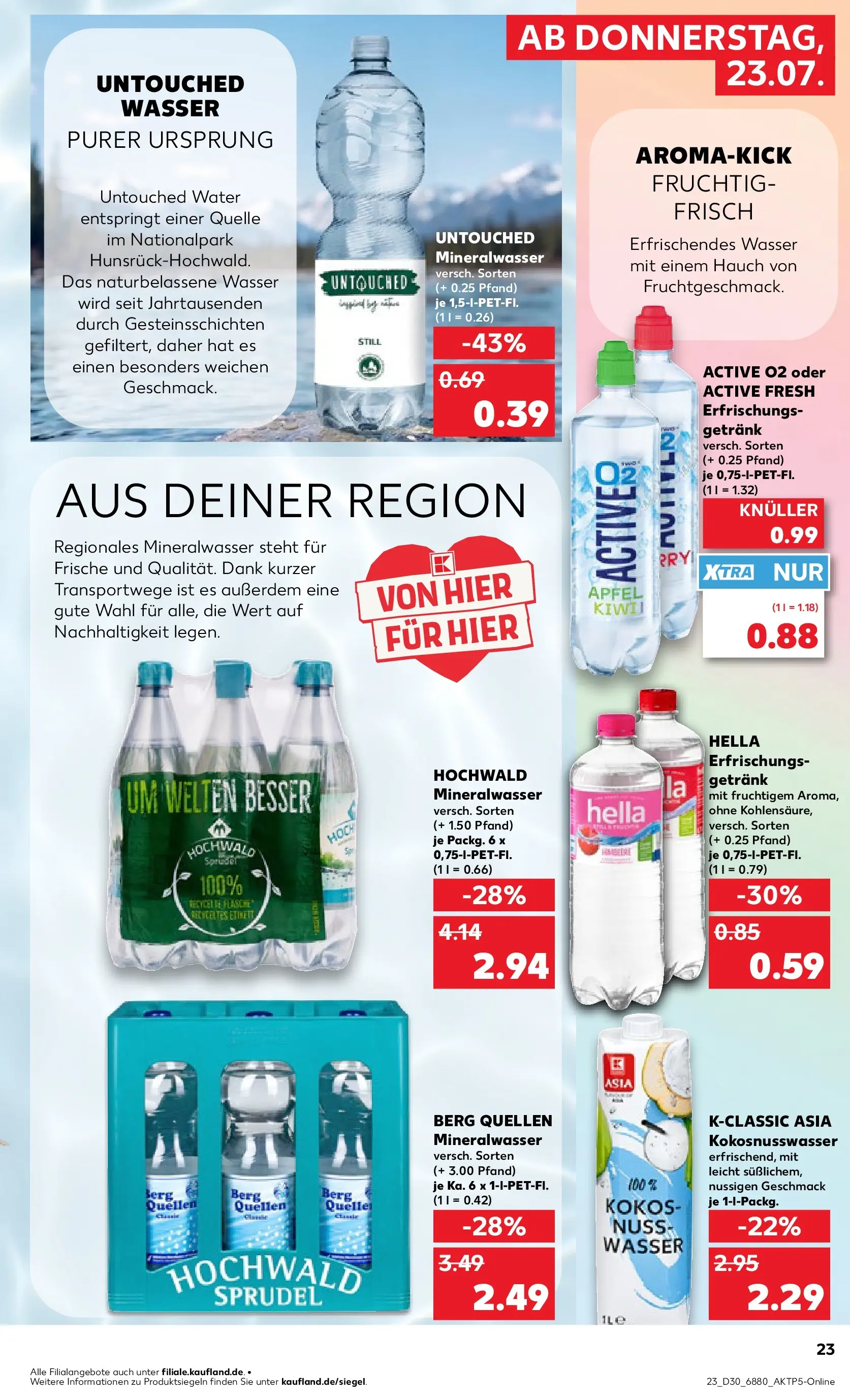 Prospekt Kaufland ab 20.07.2026 ยป Angebote und Werbung Online | Seite: 32 | Produkte: รpfel, Mineralwasser, Wasser, Hella Prospekt Kaufland ab 20.07.2026 ยป Angebote Online zum Blรคttern | Seite: 32 | Produkte: รpfel, Mineralwasser, Wasser, Hella