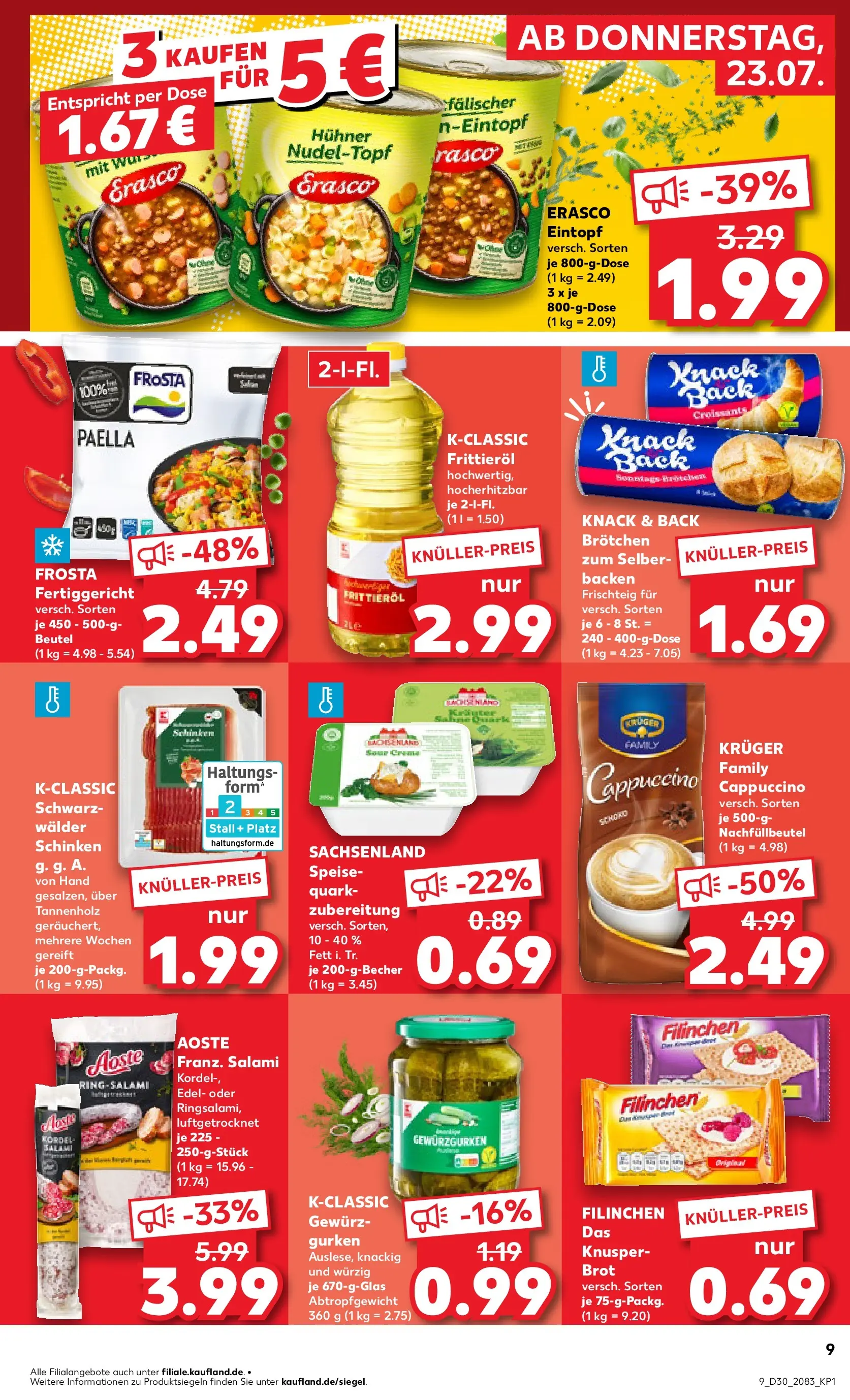 Prospekt Kaufland ab 20.07.2026 ยป Angebote und Werbung Online | Seite: 18 | Produkte: Quark, Creme, Brot, Schinken Prospekt Kaufland ab 20.07.2026 ยป Angebote Online zum Blรคttern | Seite: 18 | Produkte: Quark, Creme, Brot, Schinken