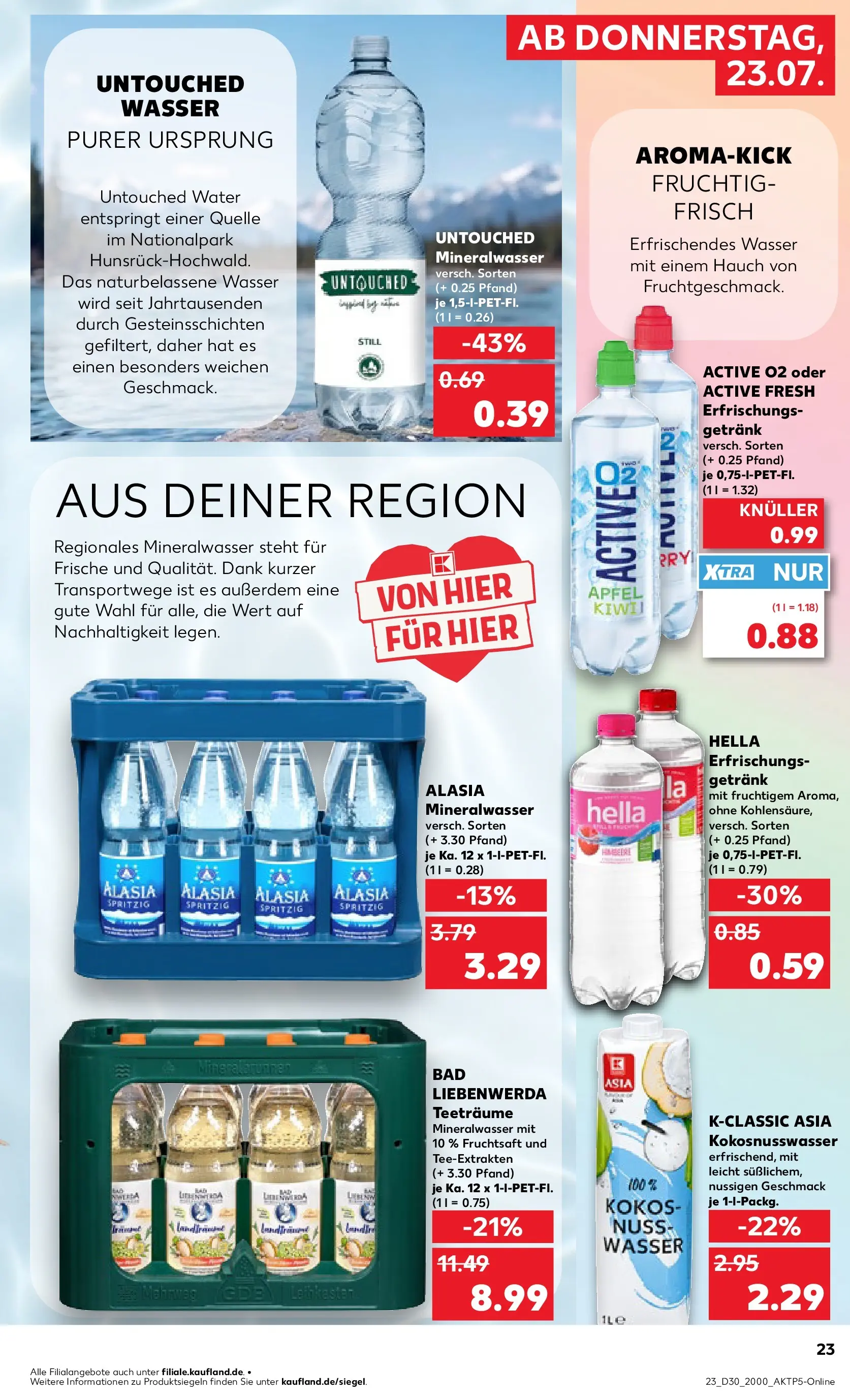Prospekt Kaufland ab 20.07.2026 ยป Angebote und Werbung Online | Seite: 32 | Produkte: รpfel, Mineralwasser, Wasser, Hella Prospekt Kaufland ab 20.07.2026 ยป Angebote Online zum Blรคttern | Seite: 32 | Produkte: รpfel, Mineralwasser, Wasser, Hella