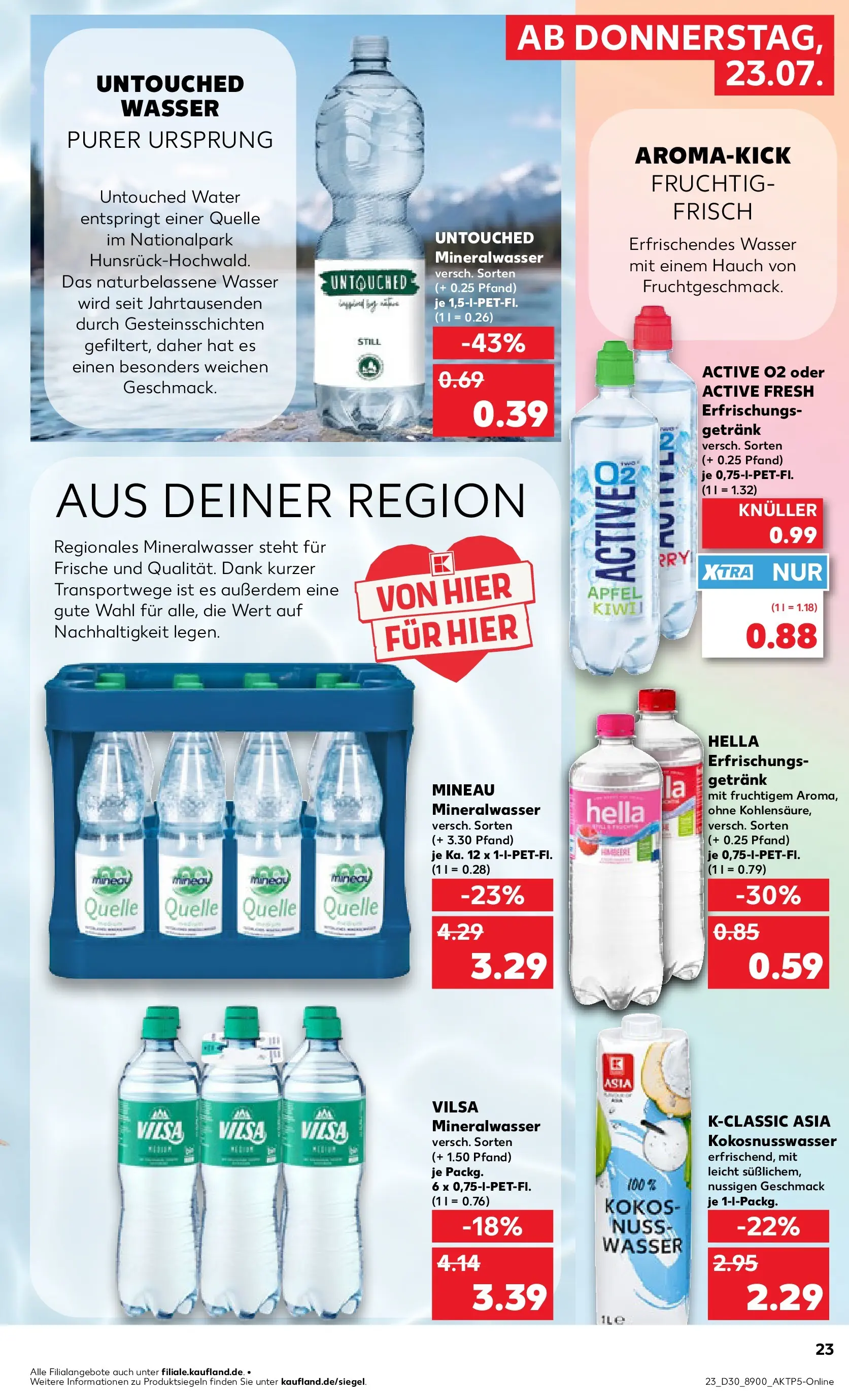 Prospekt Kaufland ab 20.07.2026 ยป Angebote und Werbung Online | Seite: 32 | Produkte: รpfel, Mineralwasser, Wasser, Hella Prospekt Kaufland ab 20.07.2026 ยป Angebote Online zum Blรคttern | Seite: 32 | Produkte: รpfel, Mineralwasser, Wasser, Hella