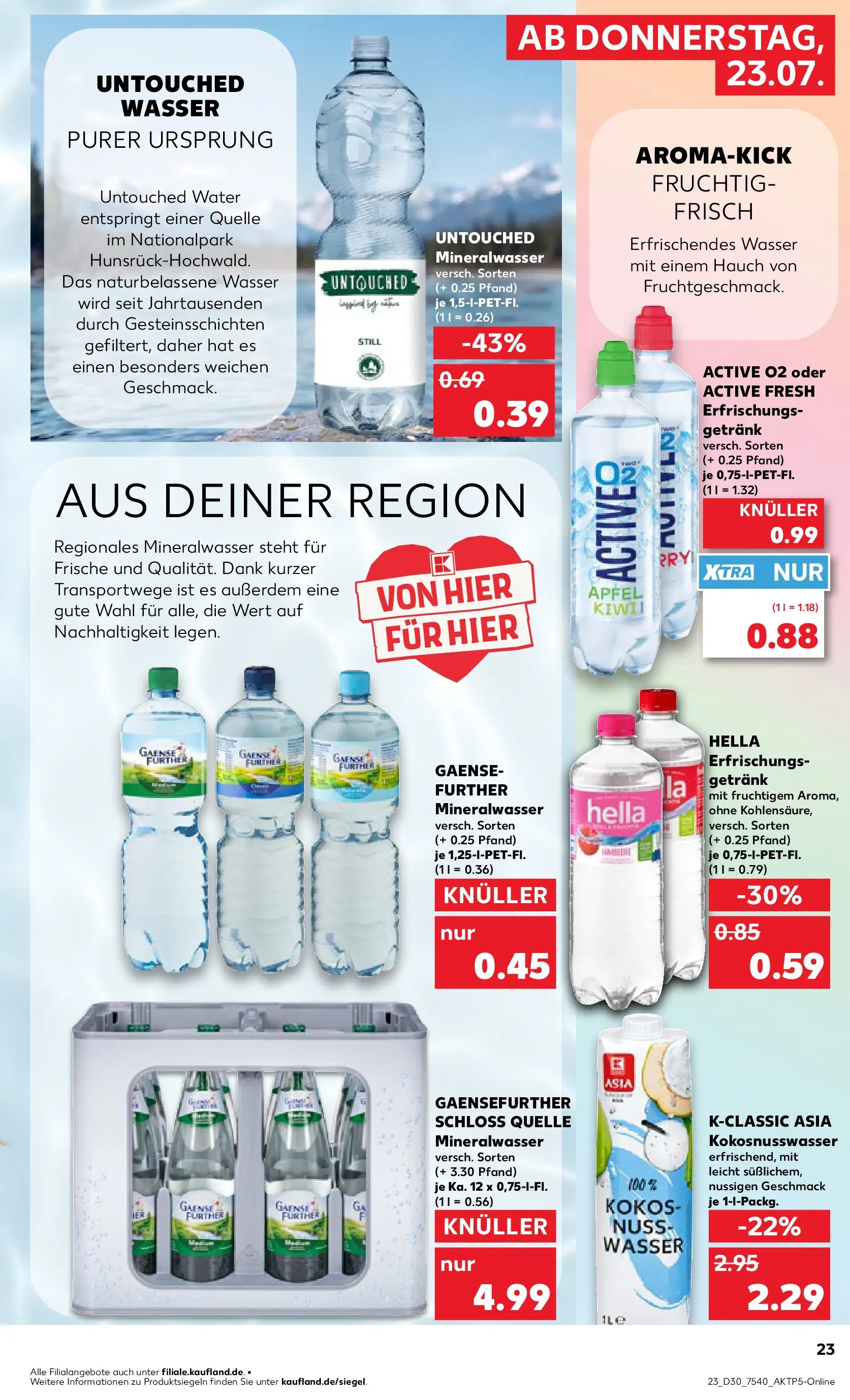 Prospekt Kaufland ab 20.07.2026 ยป Angebote und Werbung Online | Seite: 32 | Produkte: รpfel, Mineralwasser, Wasser, Hella Prospekt Kaufland ab 20.07.2026 ยป Angebote Online zum Blรคttern | Seite: 32 | Produkte: รpfel, Mineralwasser, Wasser, Hella