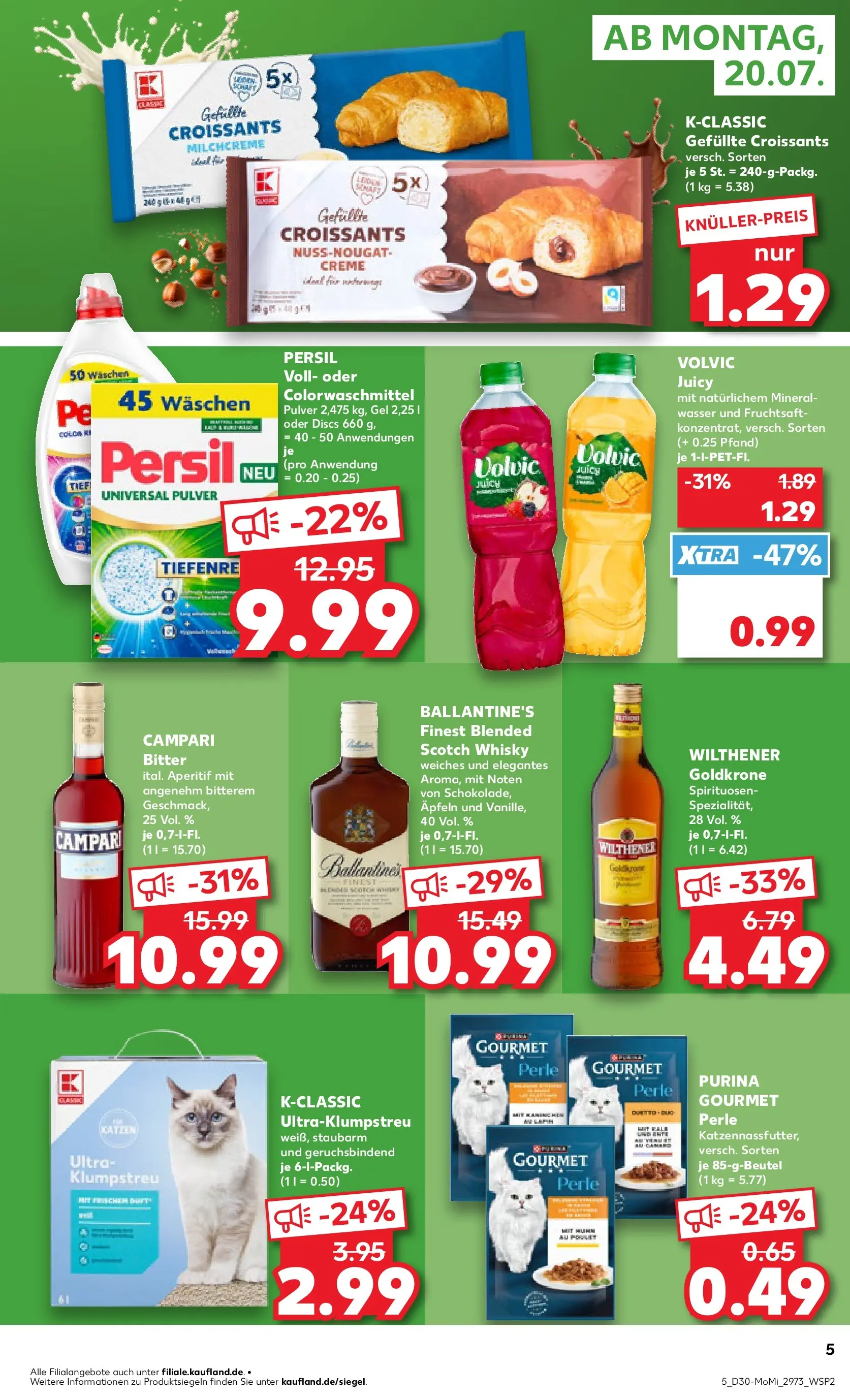 Prospekt Kaufland ab 20.07.2026 » Angebote Online zum Blättern | Seite: 5 | Produkte: Wilthener, Schokolade, Creme, Persil