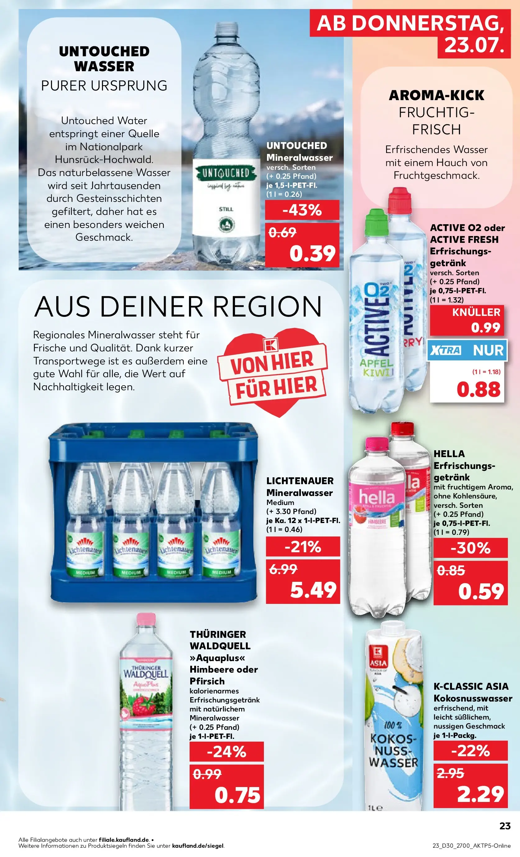 Prospekt Kaufland ab 20.07.2026 ยป Angebote und Werbung Online | Seite: 32 | Produkte: รpfel, Mineralwasser, Wasser, Hella Prospekt Kaufland ab 20.07.2026 ยป Angebote Online zum Blรคttern | Seite: 32 | Produkte: รpfel, Mineralwasser, Wasser, Hella