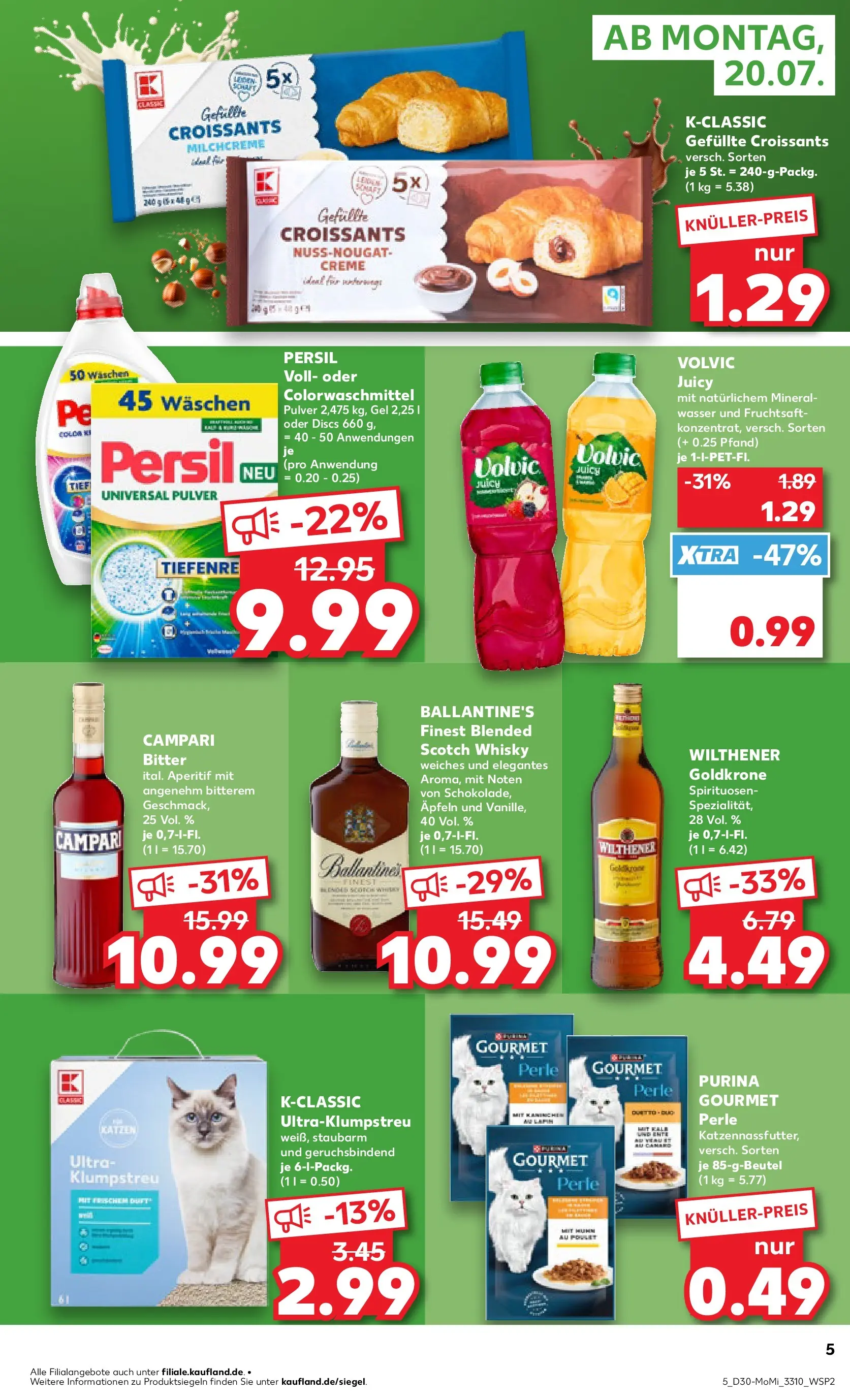 Prospekt Kaufland ab 20.07.2026 ยป Angebote und Werbung Online | Seite: 5 | Produkte: Whisky, Creme, Volvic, Fruchtsaft Prospekt Kaufland ab 20.07.2026 ยป Angebote Online zum Blรคttern | Seite: 5 | Produkte: Whisky, Creme, Volvic, Fruchtsaft