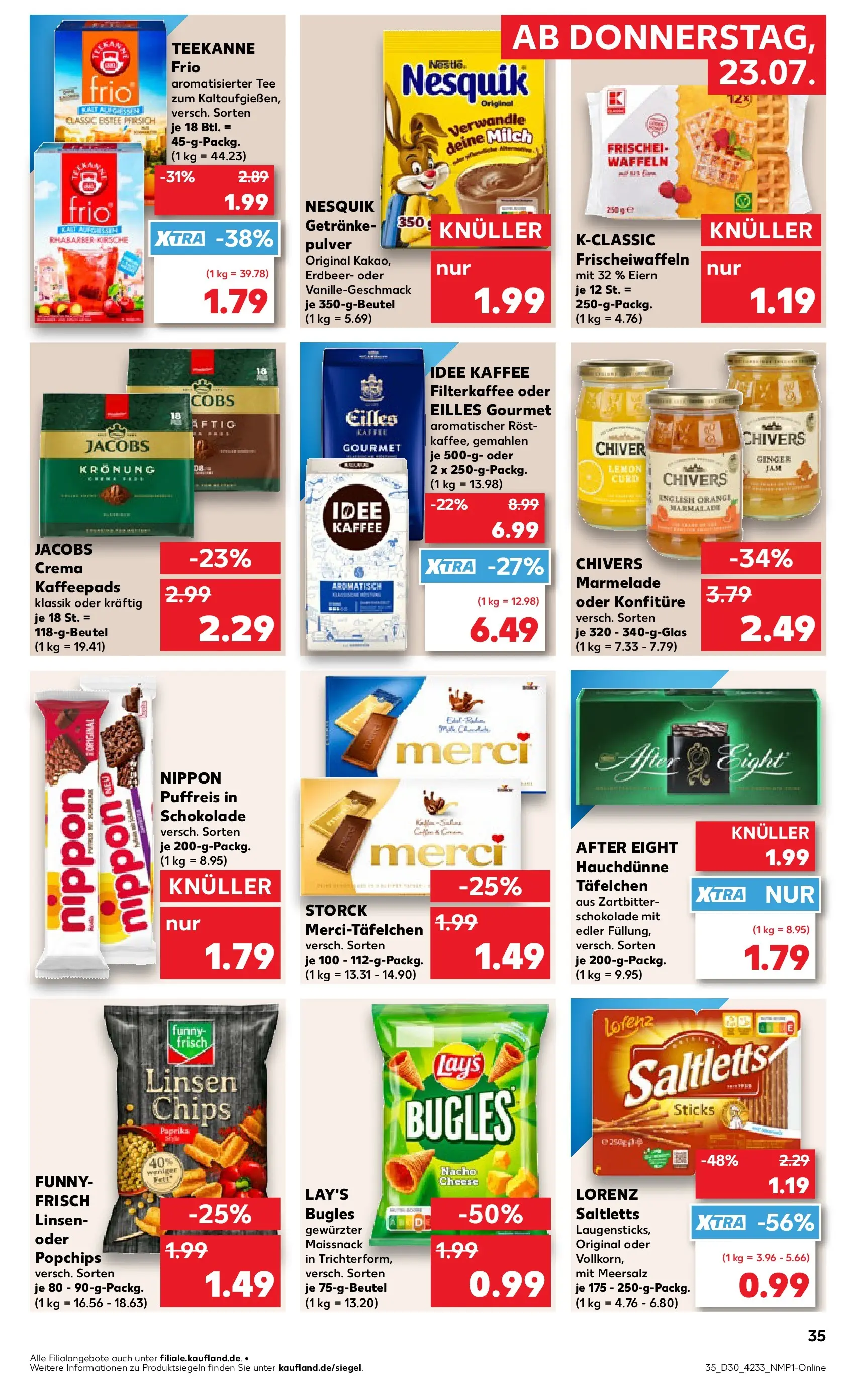 Prospekt Kaufland ab 20.07.2026 ยป Angebote und Werbung Online | Seite: 44 | Produkte: Nesquik, Kaffee, Eilles kaffee, Tee Prospekt Kaufland ab 20.07.2026 ยป Angebote Online zum Blรคttern | Seite: 44 | Produkte: Nesquik, Kaffee, Eilles kaffee, Tee