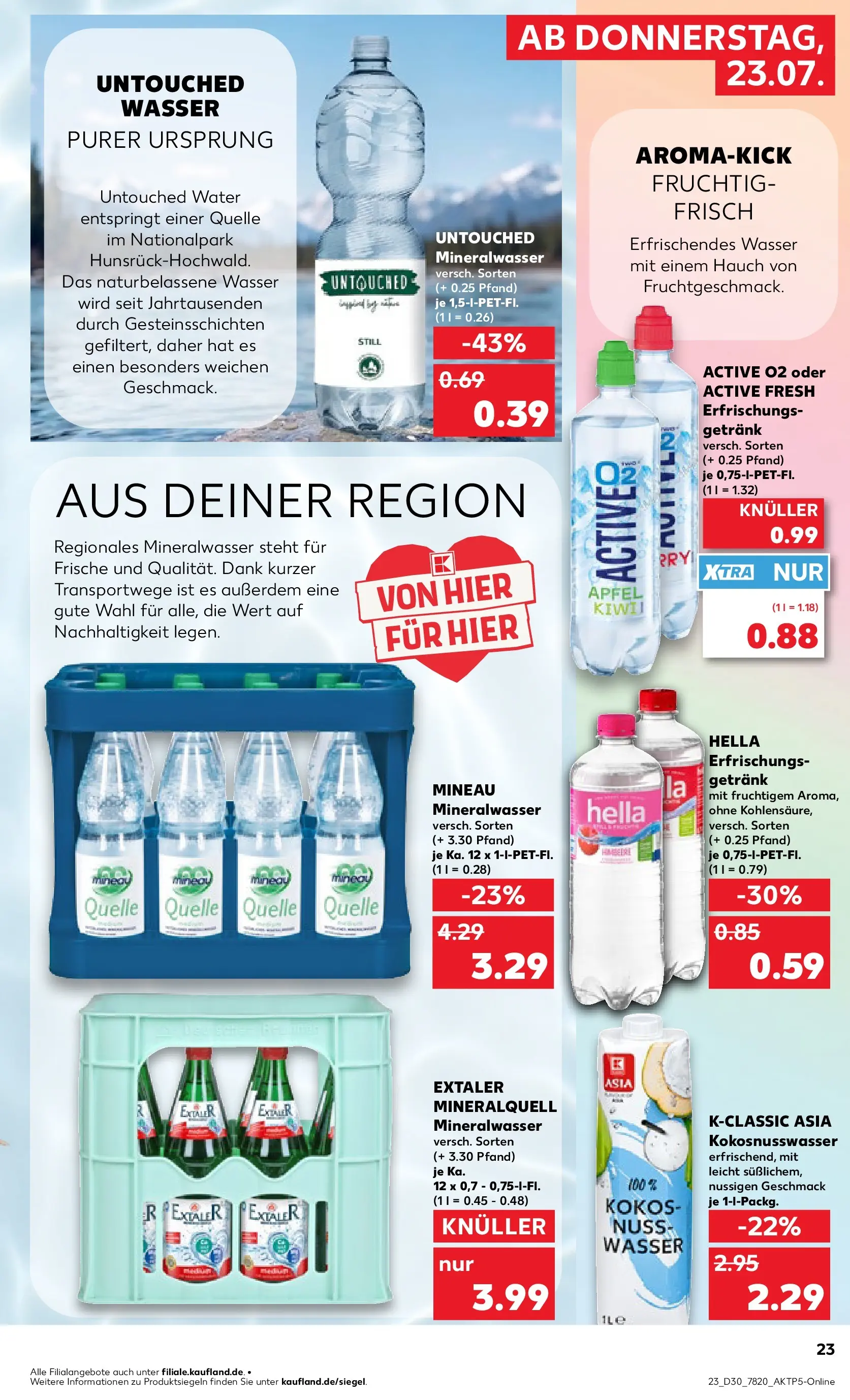 Prospekt Kaufland ab 20.07.2026 ยป Angebote und Werbung Online | Seite: 32 | Produkte: รpfel, Mineralwasser, Wasser, Hella Prospekt Kaufland ab 20.07.2026 ยป Angebote Online zum Blรคttern | Seite: 32 | Produkte: รpfel, Mineralwasser, Wasser, Hella