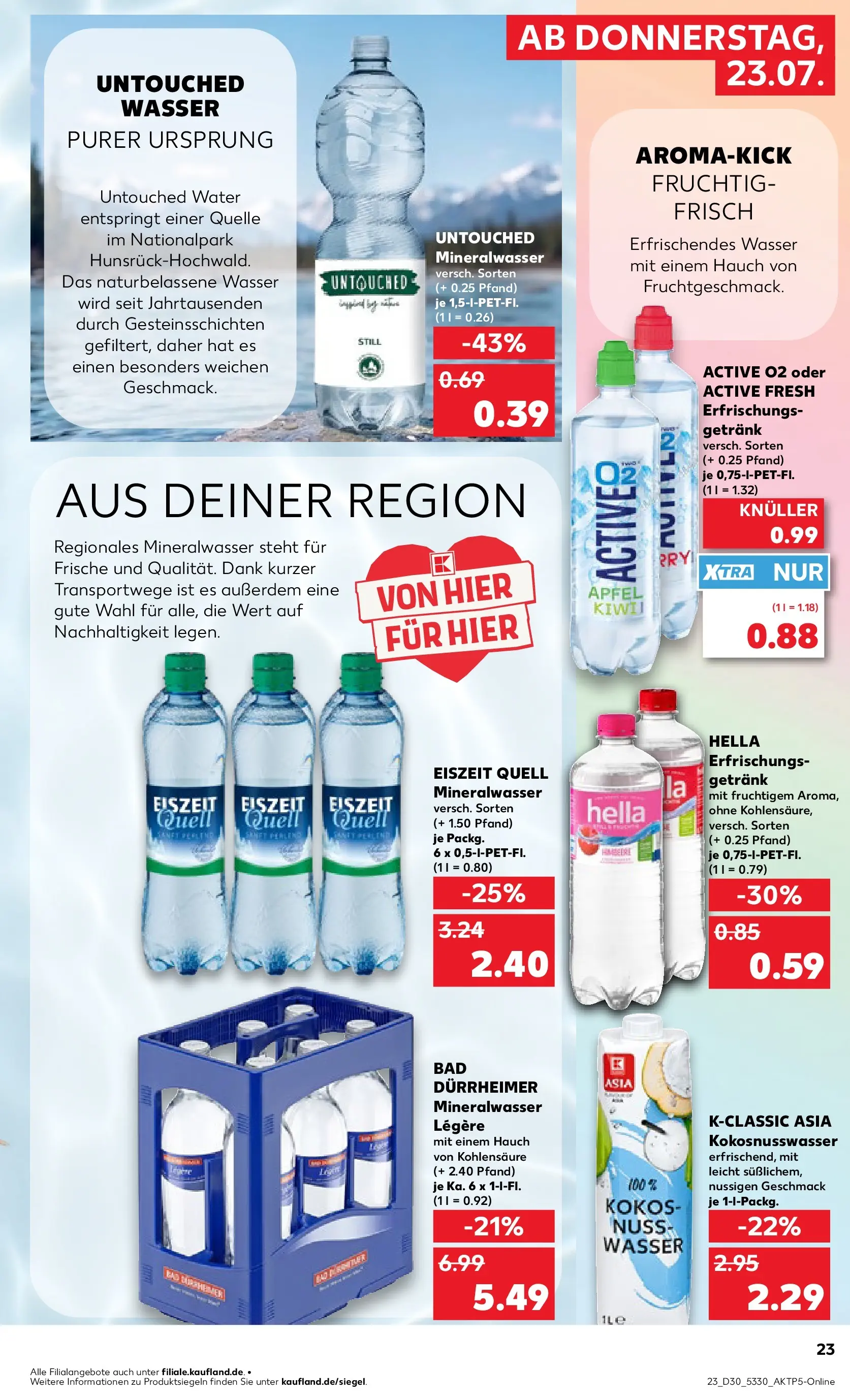 Prospekt Kaufland ab 20.07.2026 ยป Angebote und Werbung Online | Seite: 32 | Produkte: รpfel, Mineralwasser, Wasser, Hella Prospekt Kaufland ab 20.07.2026 ยป Angebote Online zum Blรคttern | Seite: 32 | Produkte: รpfel, Mineralwasser, Wasser, Hella