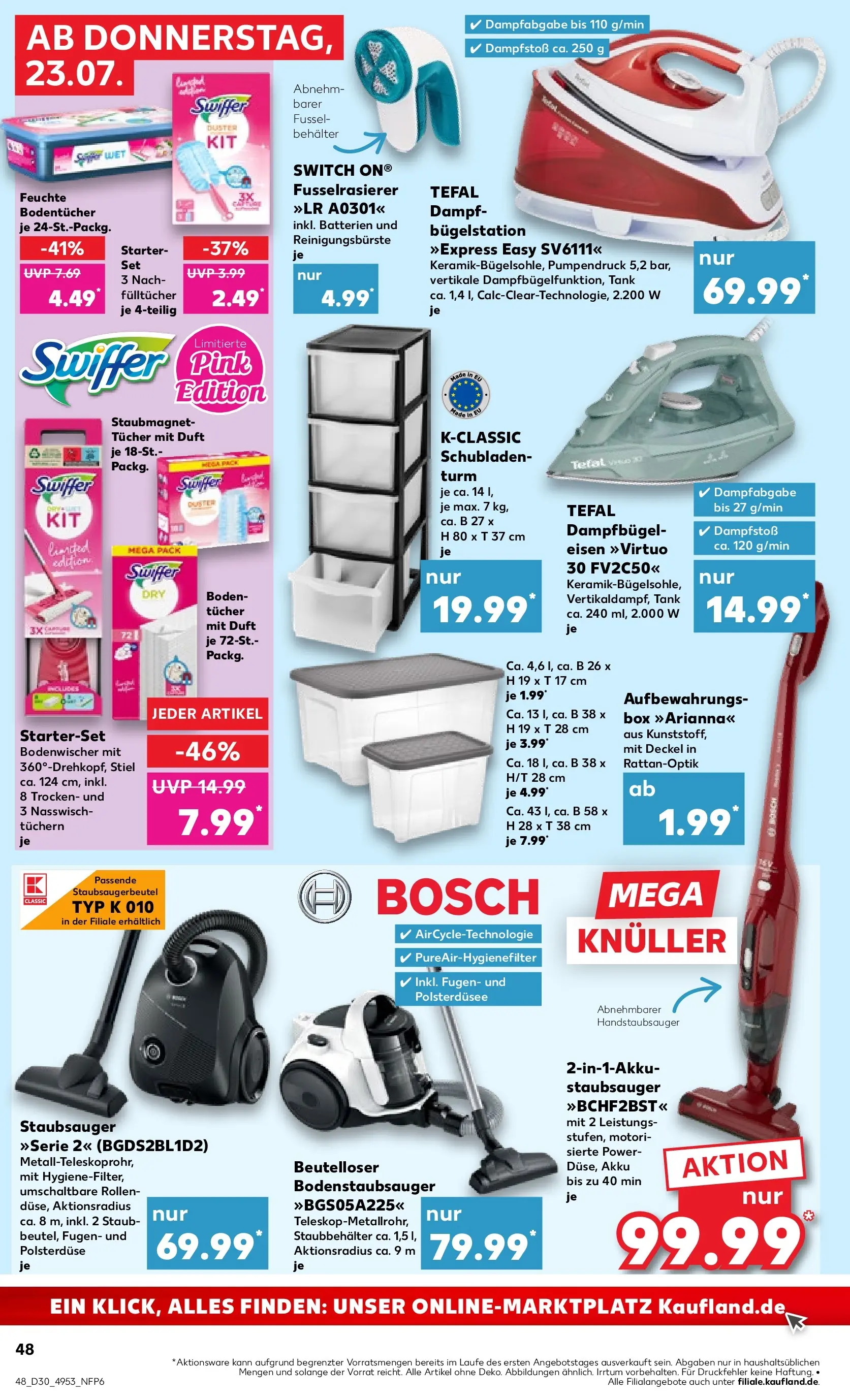 Prospekt Kaufland ab 20.07.2026 ยป Angebote und Werbung Online | Seite: 61 | Produkte: Bosch, Box, Duft, Swiffer Prospekt Kaufland ab 20.07.2026 ยป Angebote Online zum Blรคttern | Seite: 61 | Produkte: Bosch, Box, Duft, Swiffer