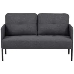2-Sitzer-Sofa Milon Grau B: 126 cm