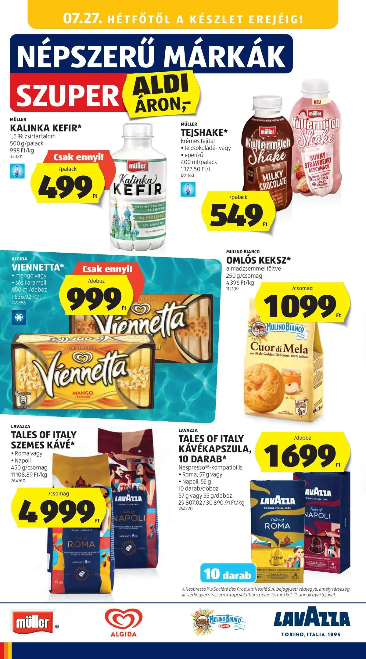 Aldi aktuális akciós újság - 2026.07.23. -tól/töl > akció, lapozható szórólap 🛍️ | Oldal: 24 | Termékek: Kefir, Tejcsokoládé, Mangó
