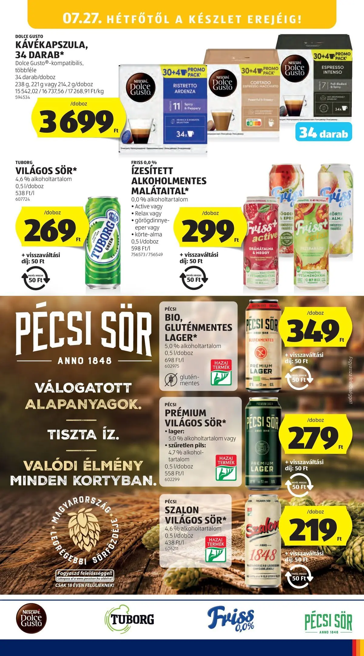 Aldi aktuális akciós újság - 2026.07.23. -tól/töl > akció, lapozható szórólap 🛍️ | Oldal: 25 | Termékek: Körte, Nescafé, Eper, Gluténmentes