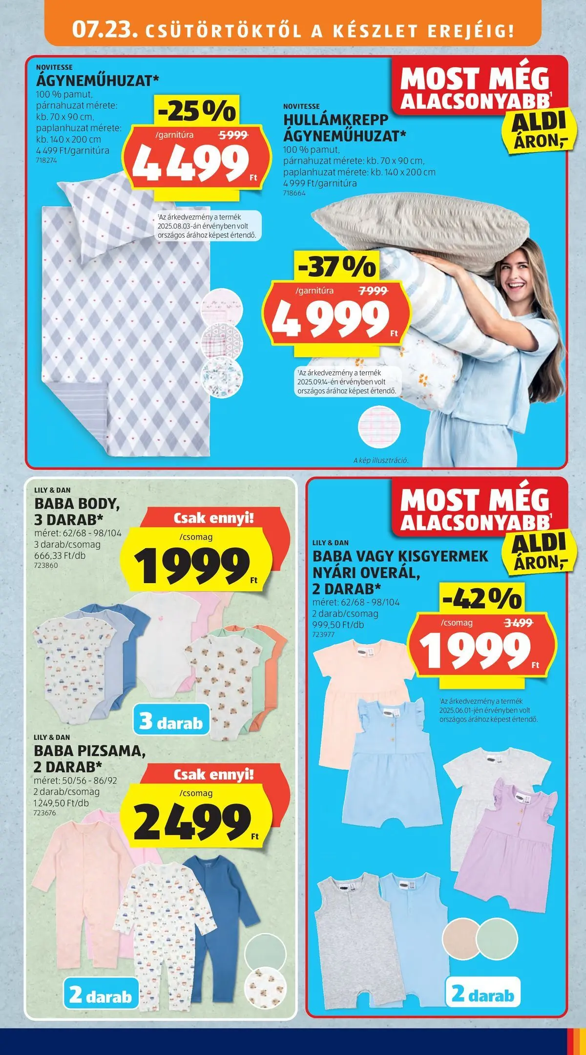 Aldi aktuális akciós újság - 2026.07.23. -tól/töl > akció, lapozható szórólap 🛍️ | Oldal: 41 | Termékek: Párnahuzat