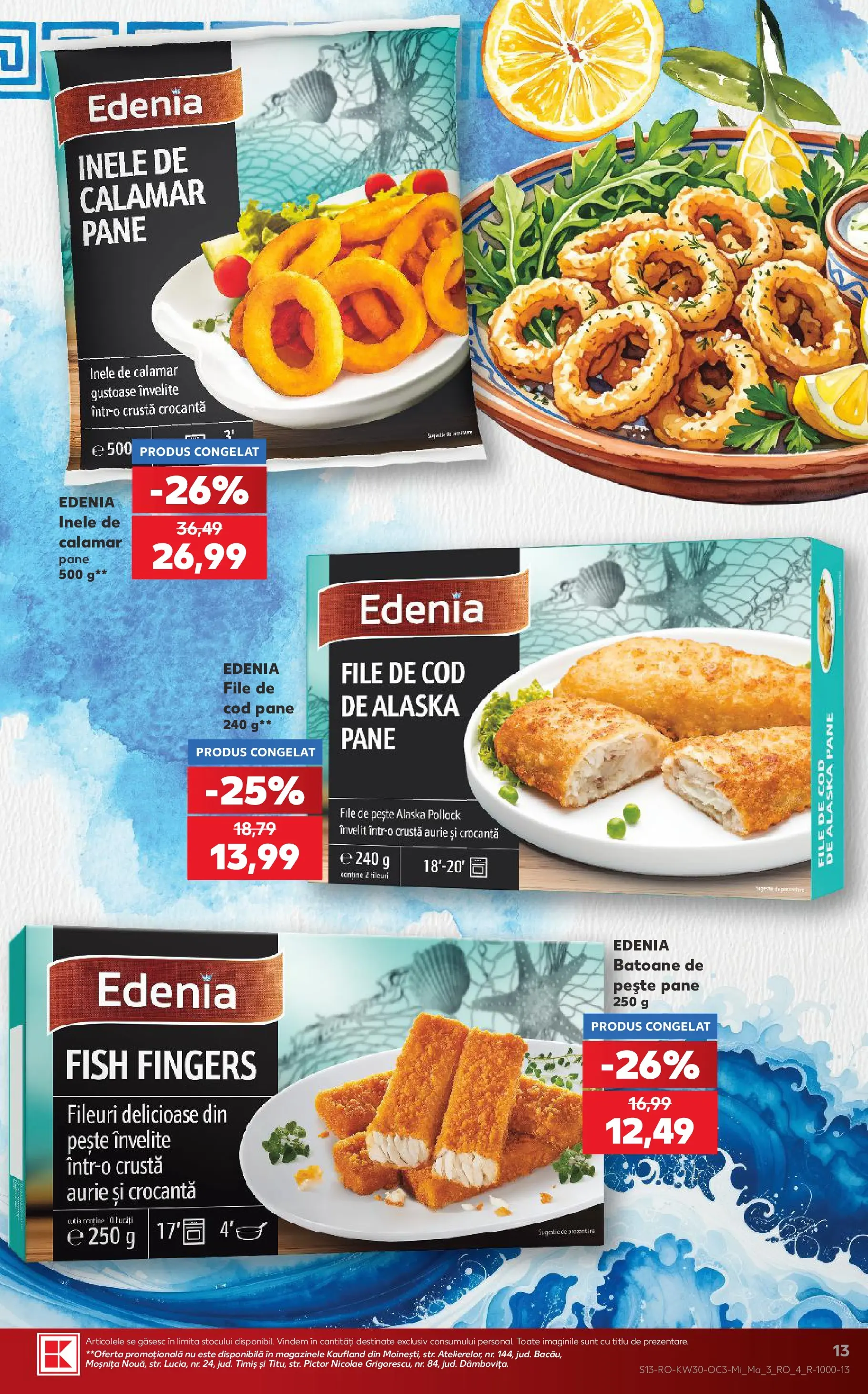 Kaufland Viseu de Sus 22.07.2026 - Revista si Oferta | Pagină: 13 | Produse: Marker kalem, Pește