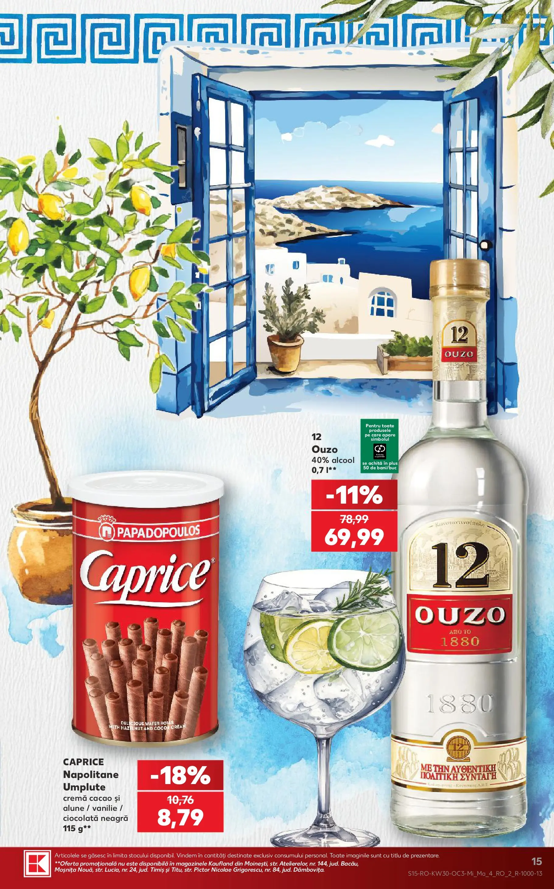 Kaufland Deva 22.07.2026 - Revista si Oferta | Pagină: 15 | Produse: Napolitane, Alune, Ciocolată, Cacao