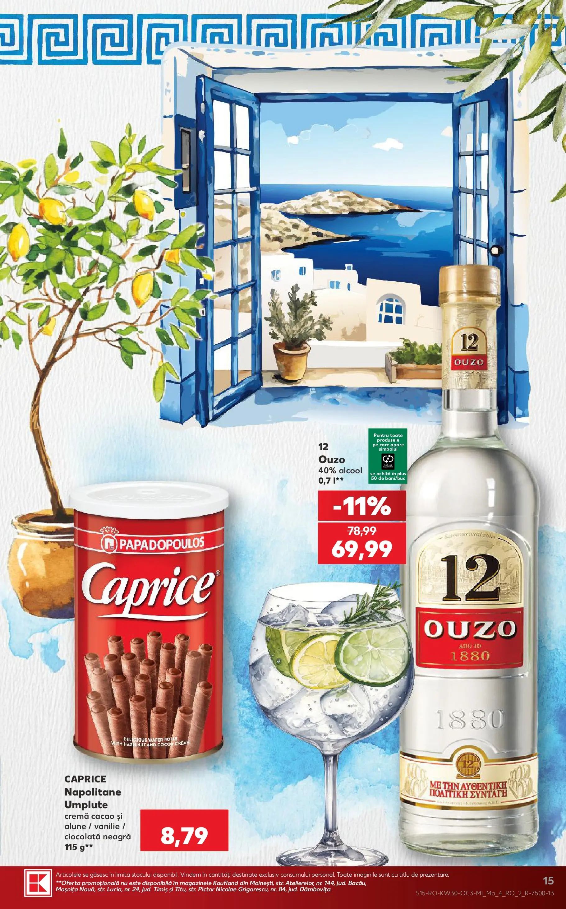 Kaufland Viseu de Sus 22.07.2026 - Revista si Oferta | Pagină: 15 | Produse: Napolitane, Alune, Cremă, Ciocolată