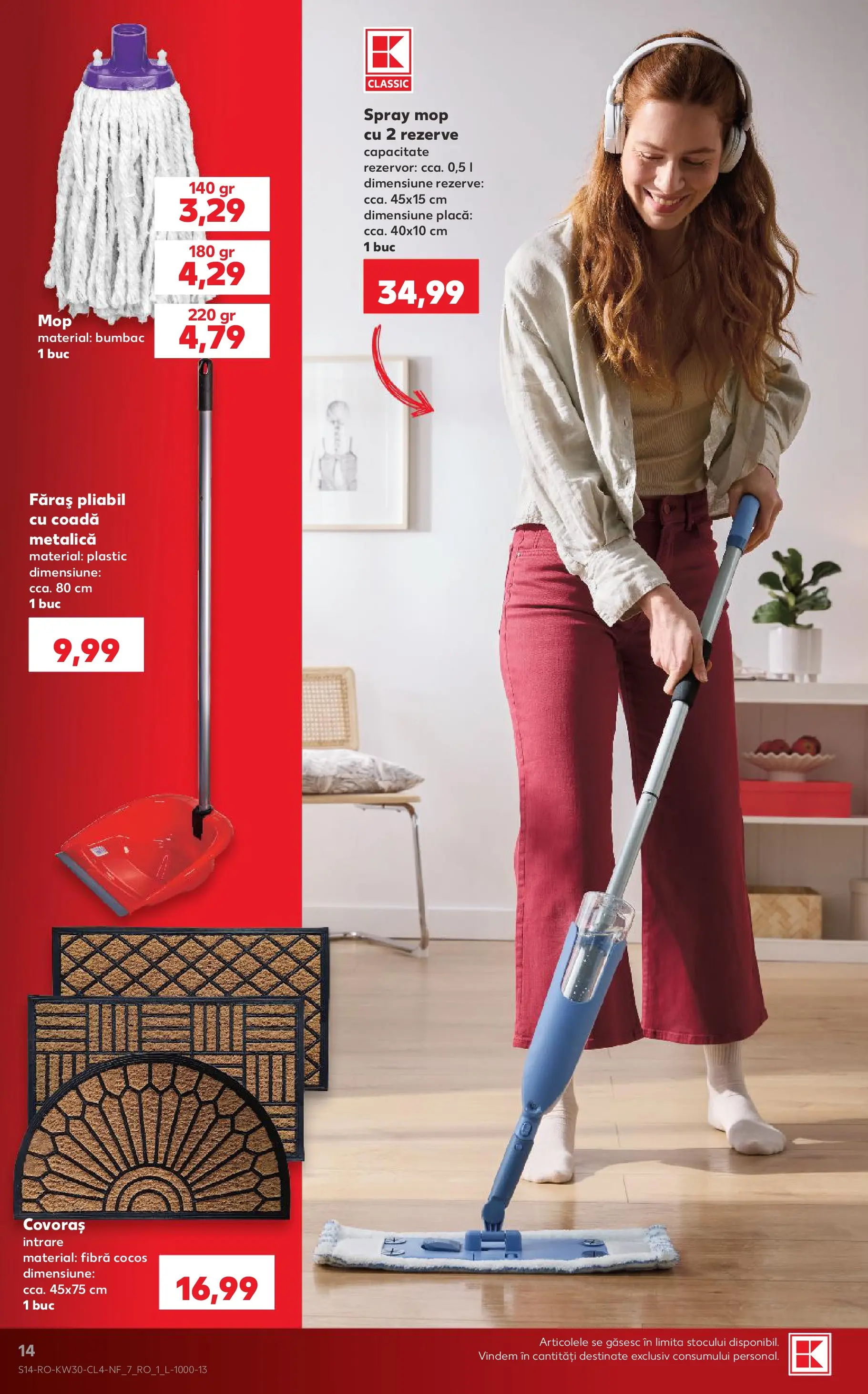 Kaufland Viseu de Sus 22.07.2026 - Revista si Oferta | Pagină: 14 | Produse: Mop, Bisiklet Aparatları