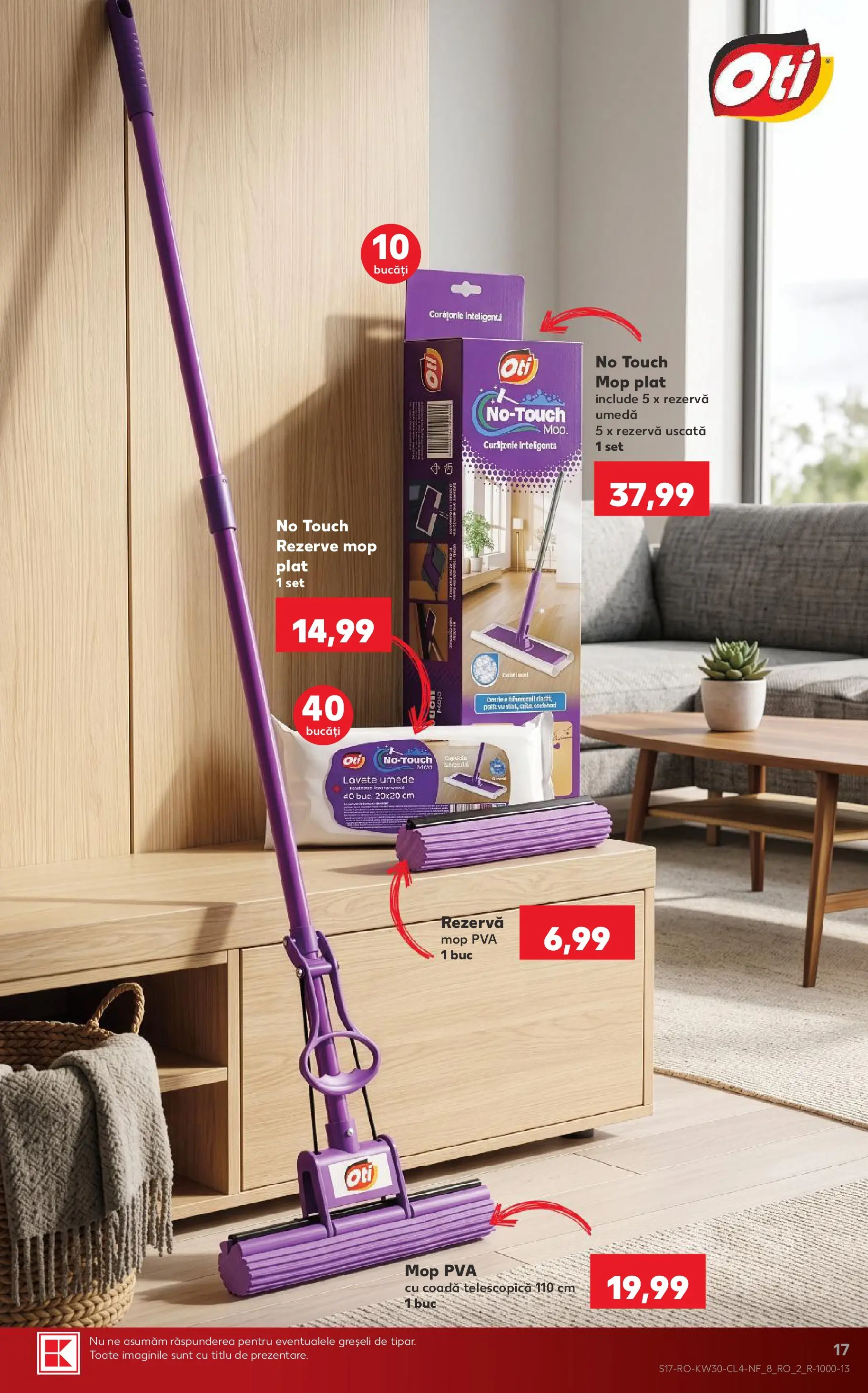 Kaufland Viseu de Sus 22.07.2026 - Revista si Oferta | Pagină: 17 | Produse: Mop, Lavete
