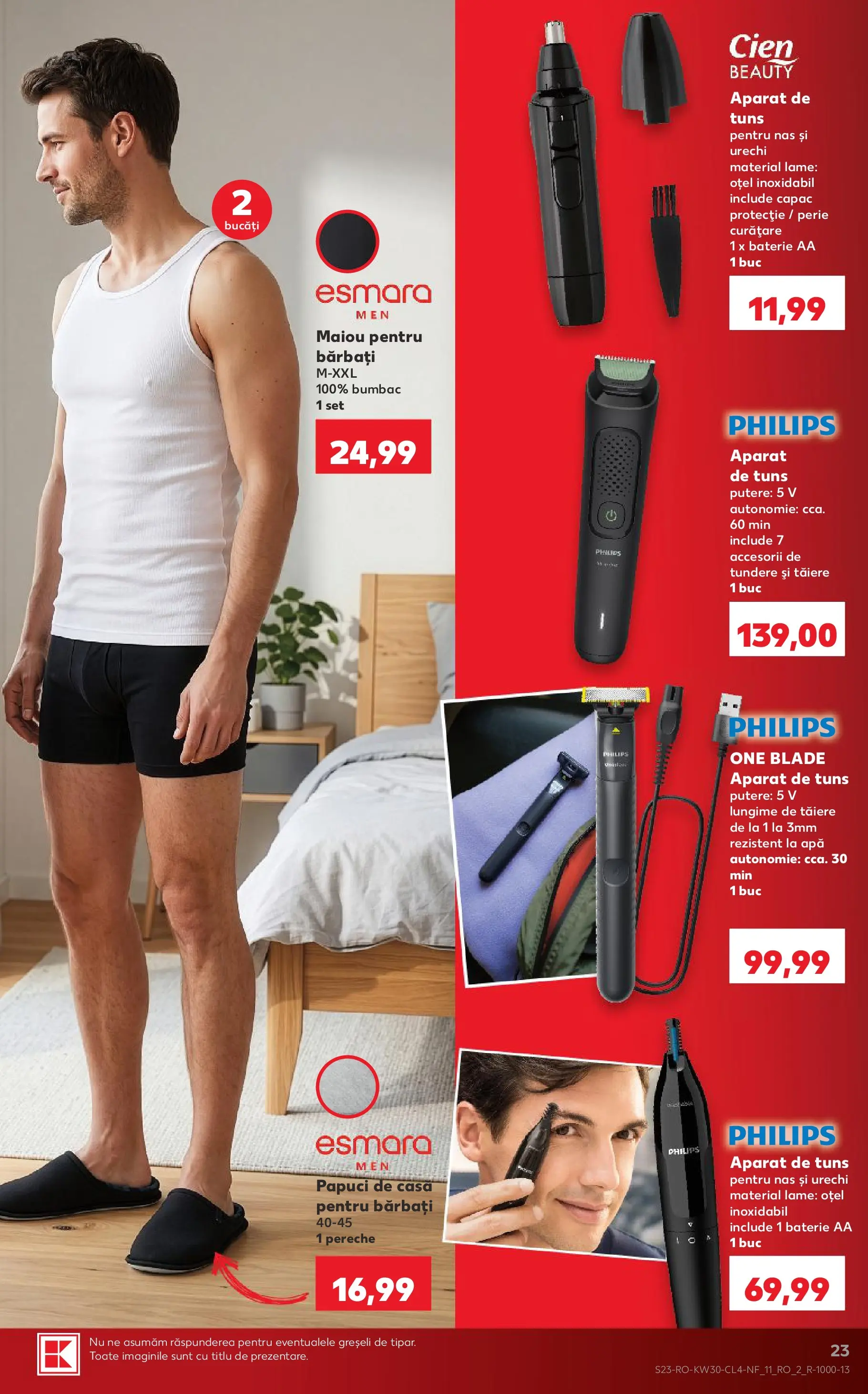 Kaufland Viseu de Sus 22.07.2026 - Revista si Oferta | Pagină: 23 | Produse: Enginar, Perie, Maiou, Papuci