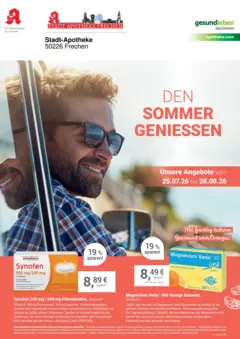 Angebote - Ihre Apotheke vor Ort: Jetzt alle Angebote auch online entdecken! ab 25.07.2026 gültig Angebote - Ihre Apotheke vor Ort: Jetzt alle Angebote auch online entdecken! ab 25.07.2026 gültig
